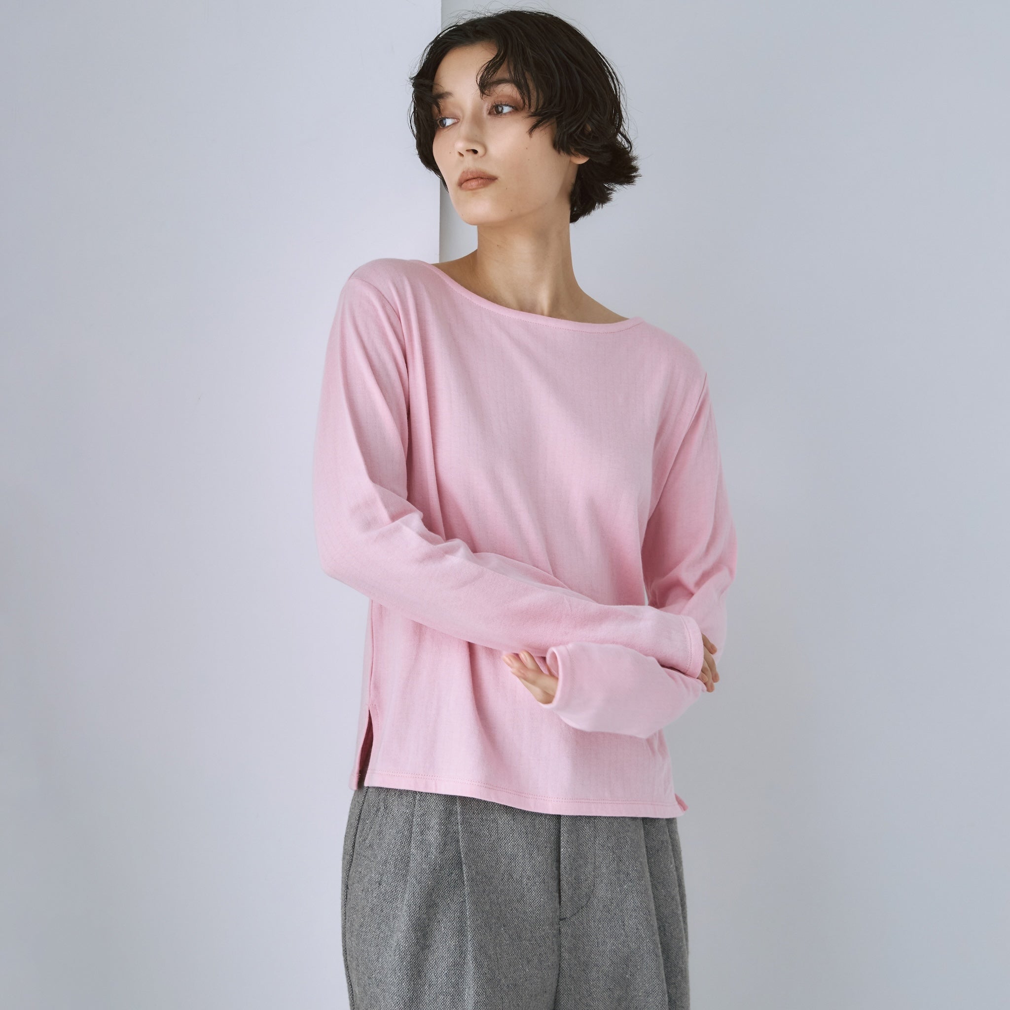 C/2FACE silkモイストタッチロンT