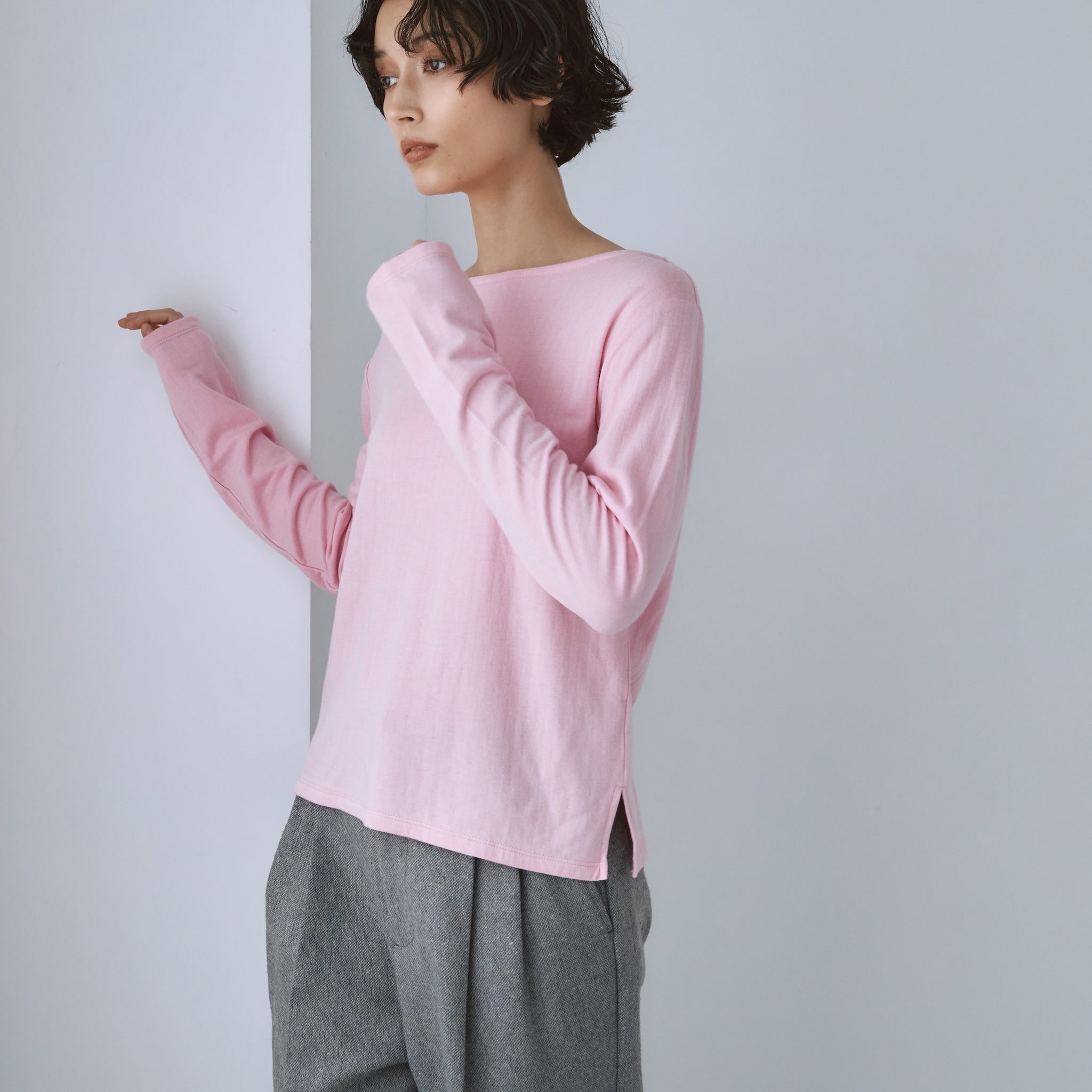 C/2FACE silkモイストタッチロンT