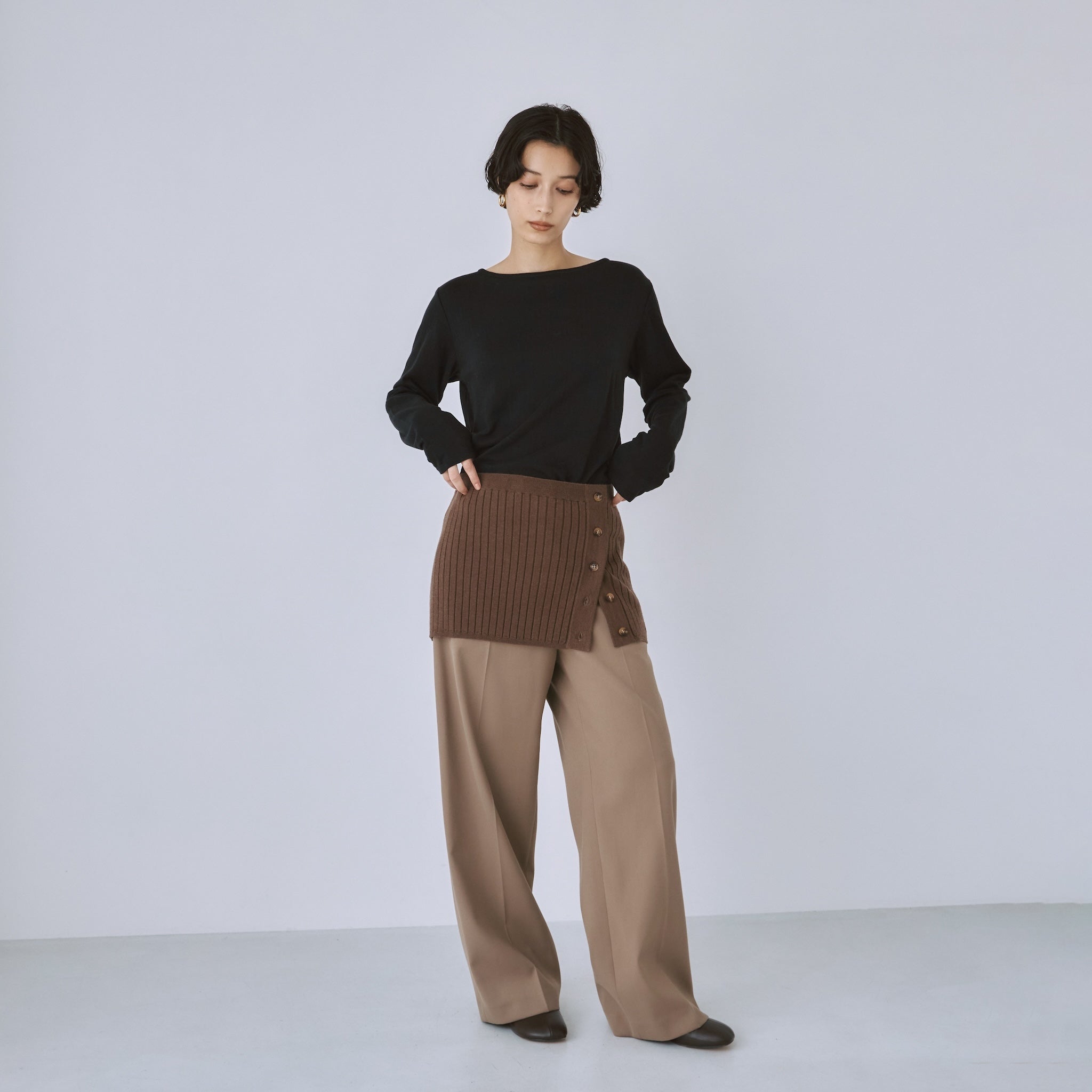 C/2FACE silkモイストタッチロンT