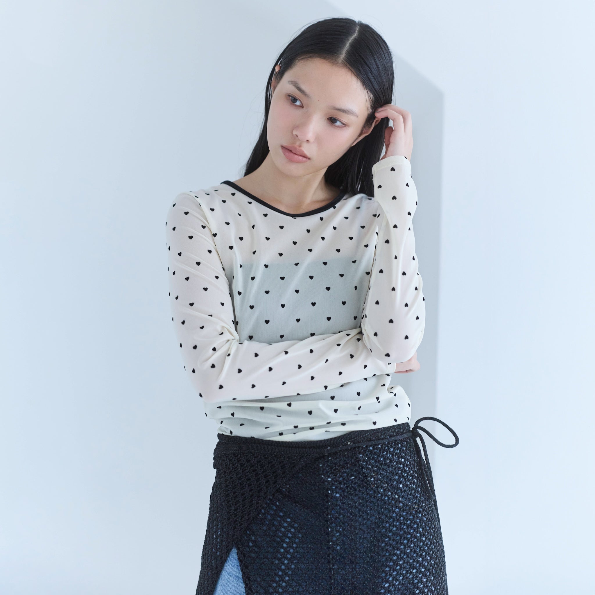 SeaRoomlynn ニードルパンチ　ジャケット&バギーパンツセット　25 SeaRoomlynn ニードルパンチ ジャケット&バギーパンツセット 25