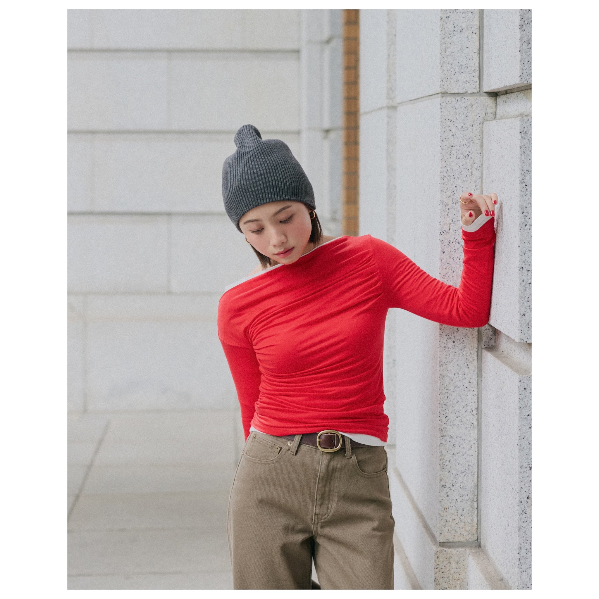 collab 2piece layered tops