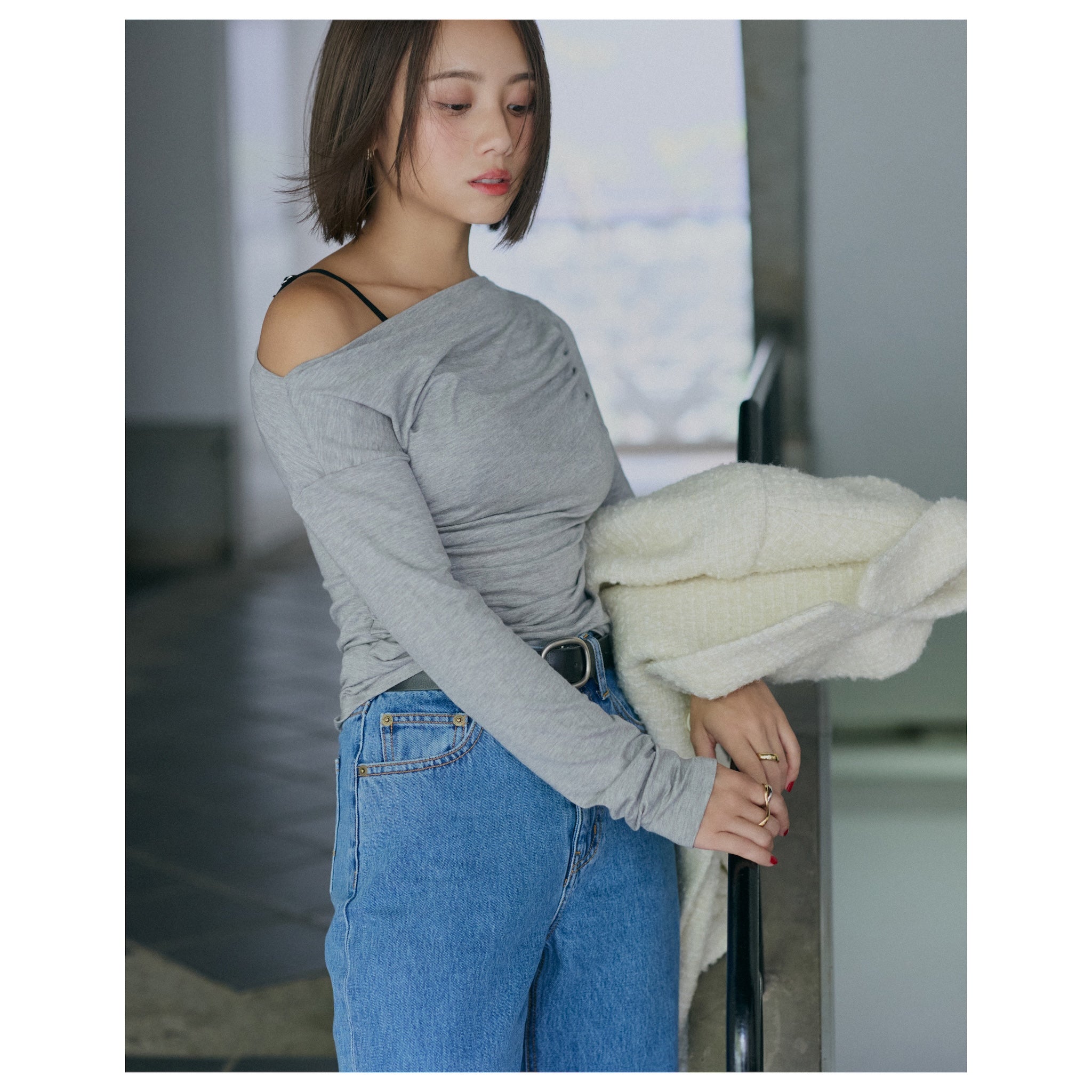 collab 2piece layered tops
