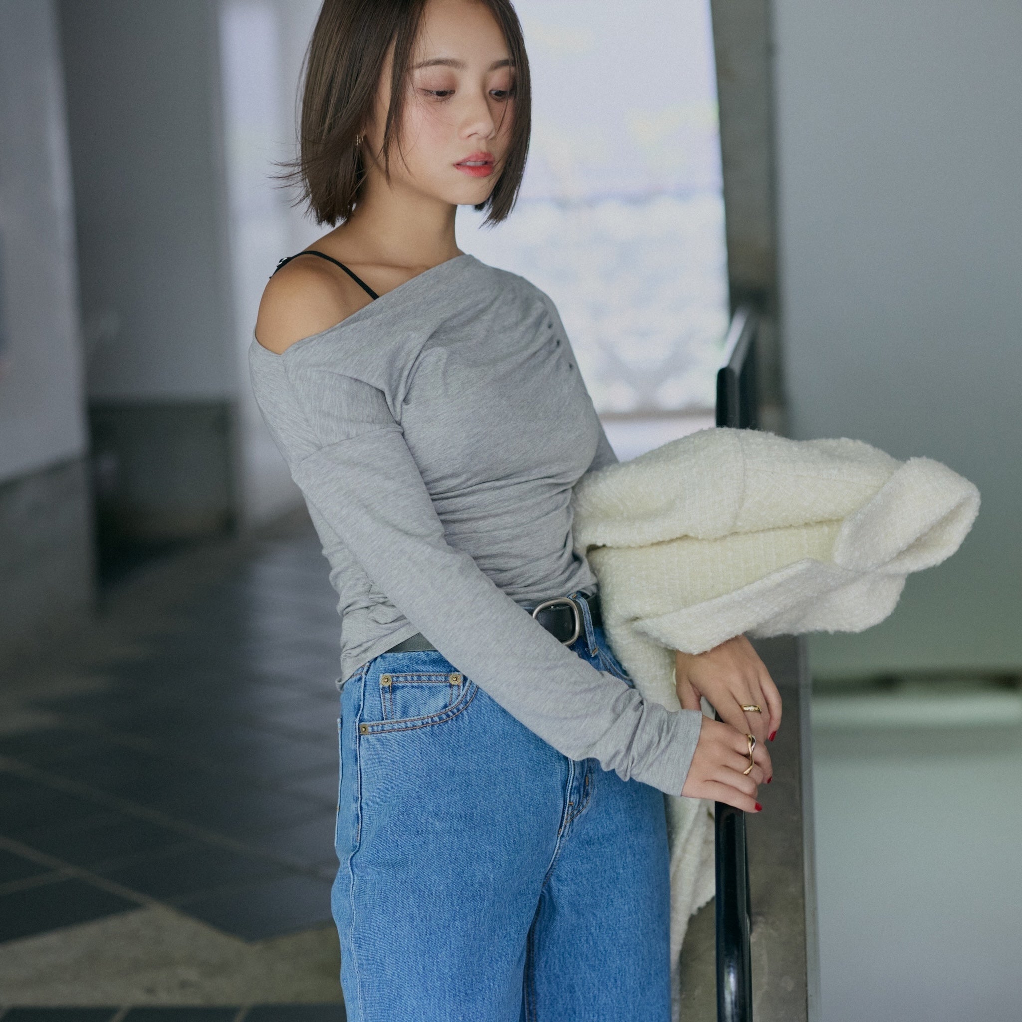 collab 2piece layered tops