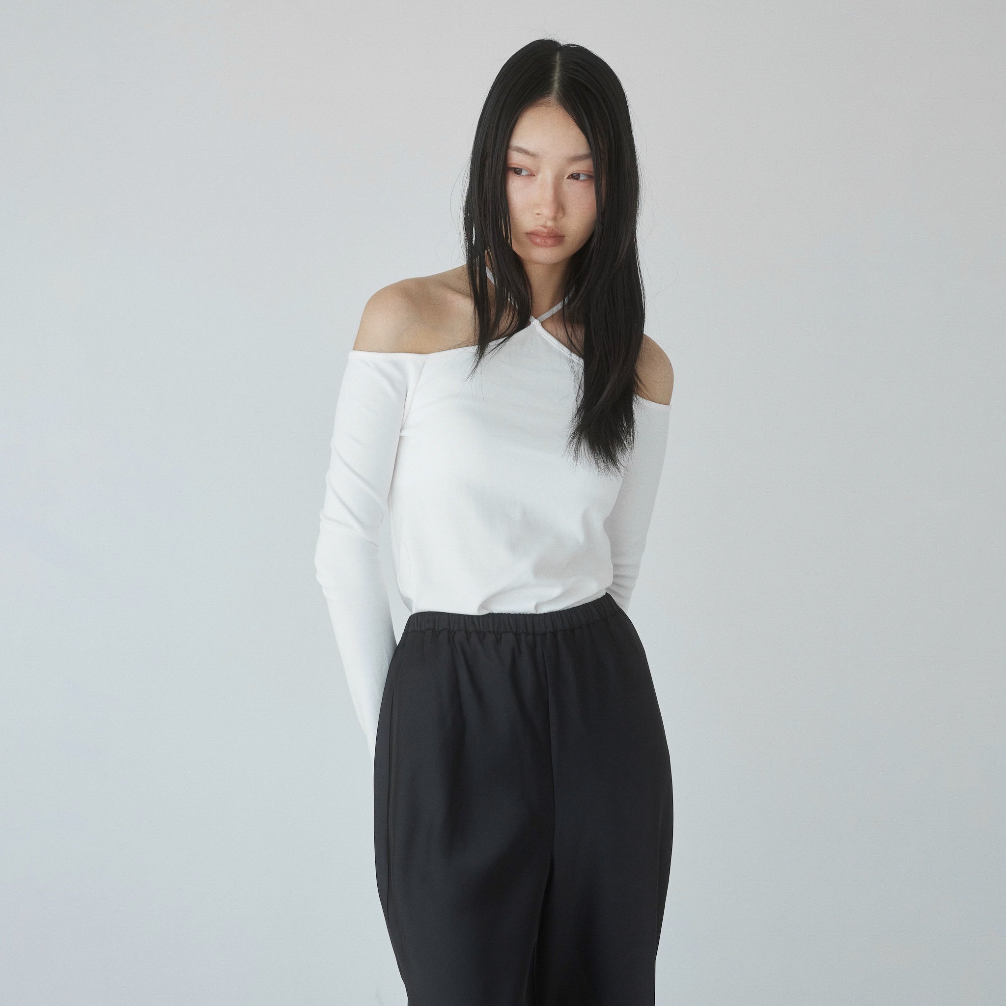 Mofty Off-the-Shoulder Halter Top