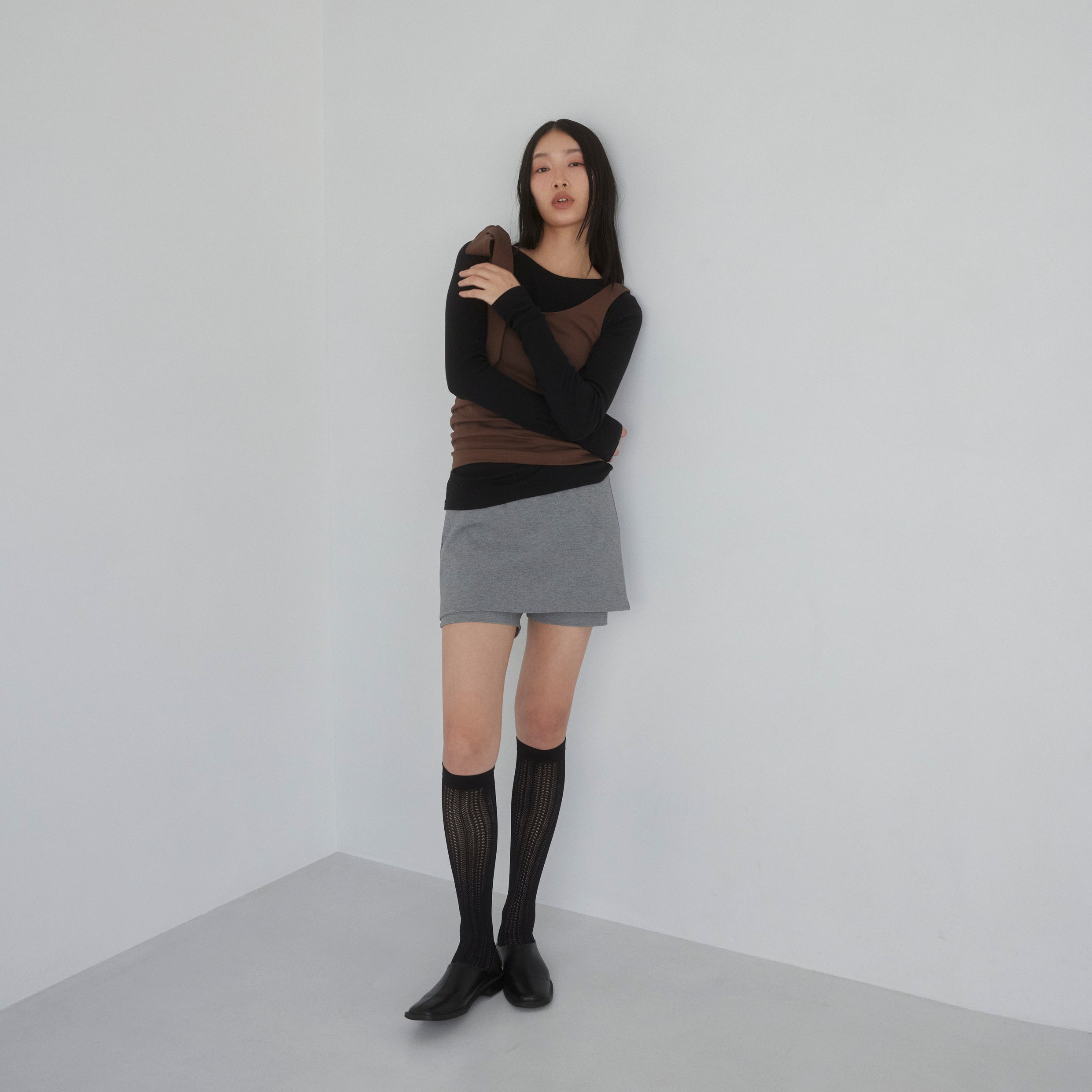 パッドin Mofty Asymmetryトップス