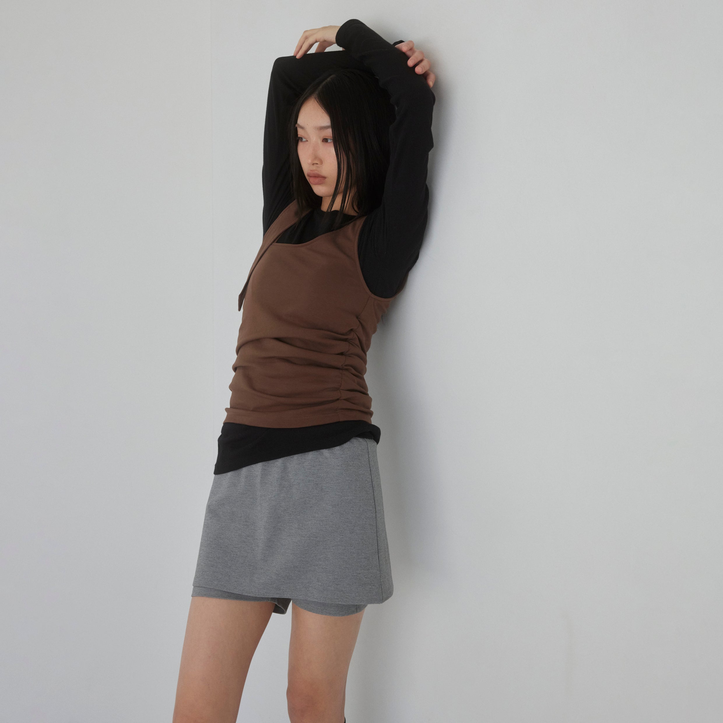 パッドin Mofty Asymmetryトップス