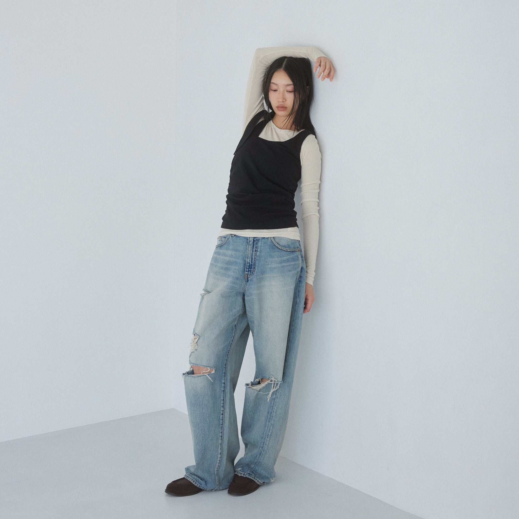 パッドin Mofty Asymmetryトップス