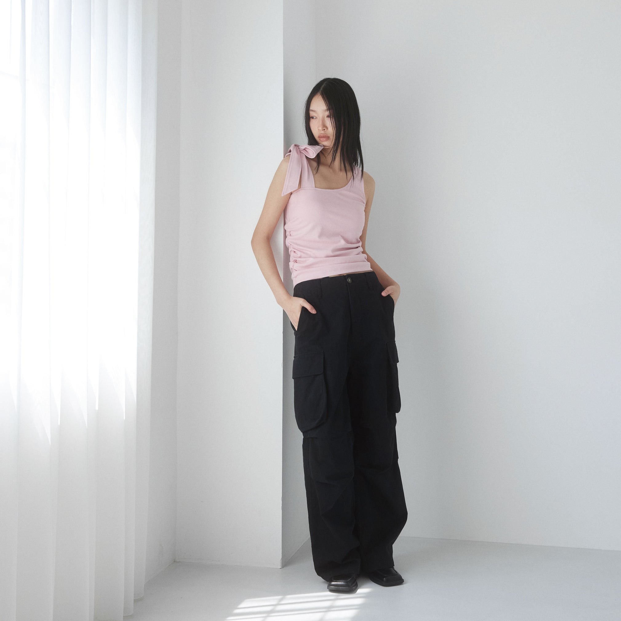 パッドin Mofty Asymmetryトップス