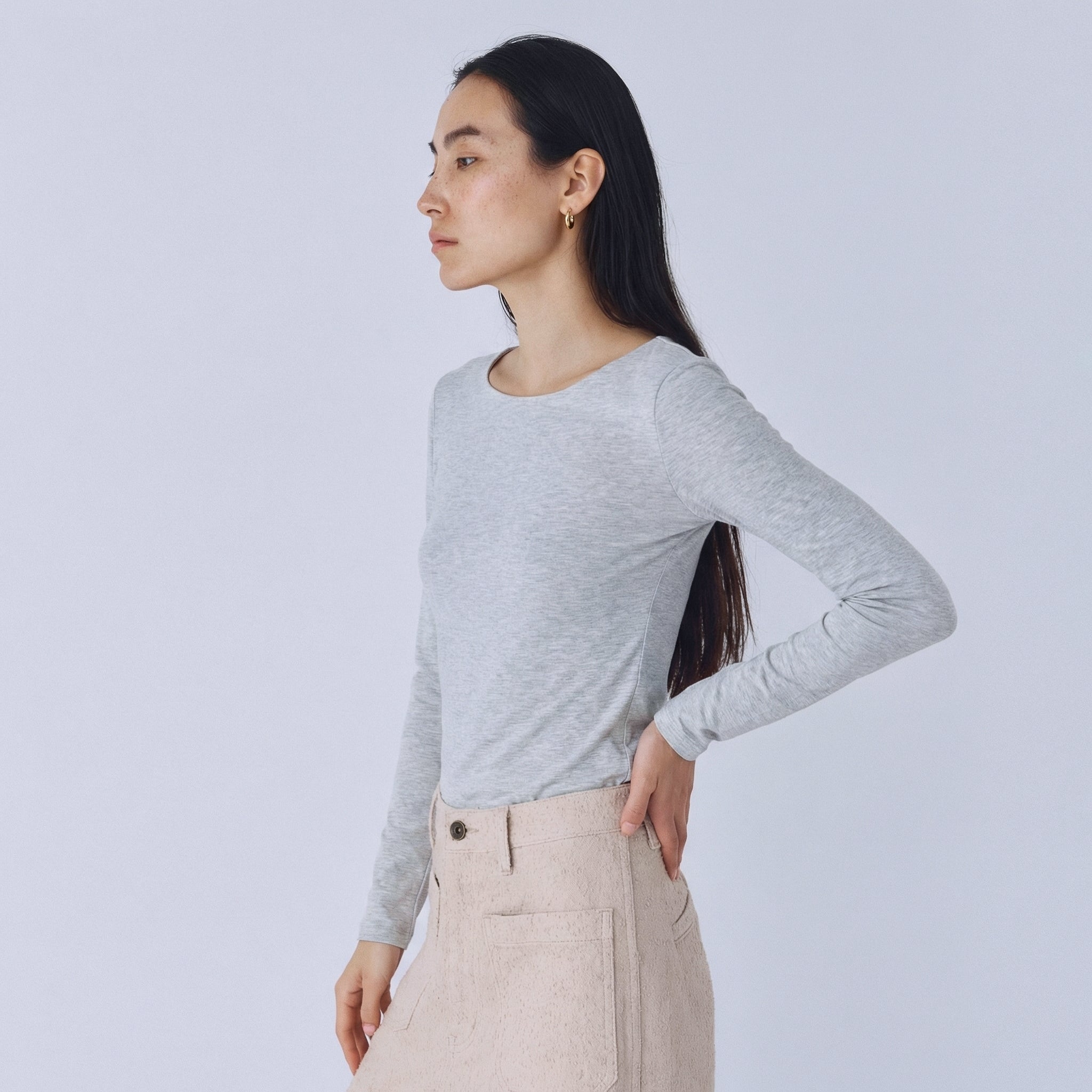 Sea Room lynn FitパッドマシュマロスクエアBRAタンク　グレー FitパッドマシュマロスパゲッティBRAキャミ
