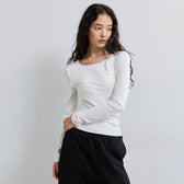 FitパッドマシュマロBack openロングスリーブ