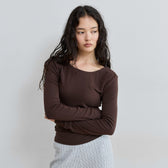 FitパッドマシュマロBack openロングスリーブ