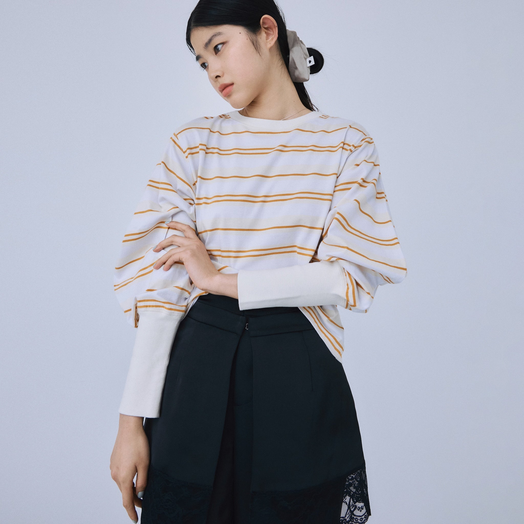 Wide sleeveコットンロンT
