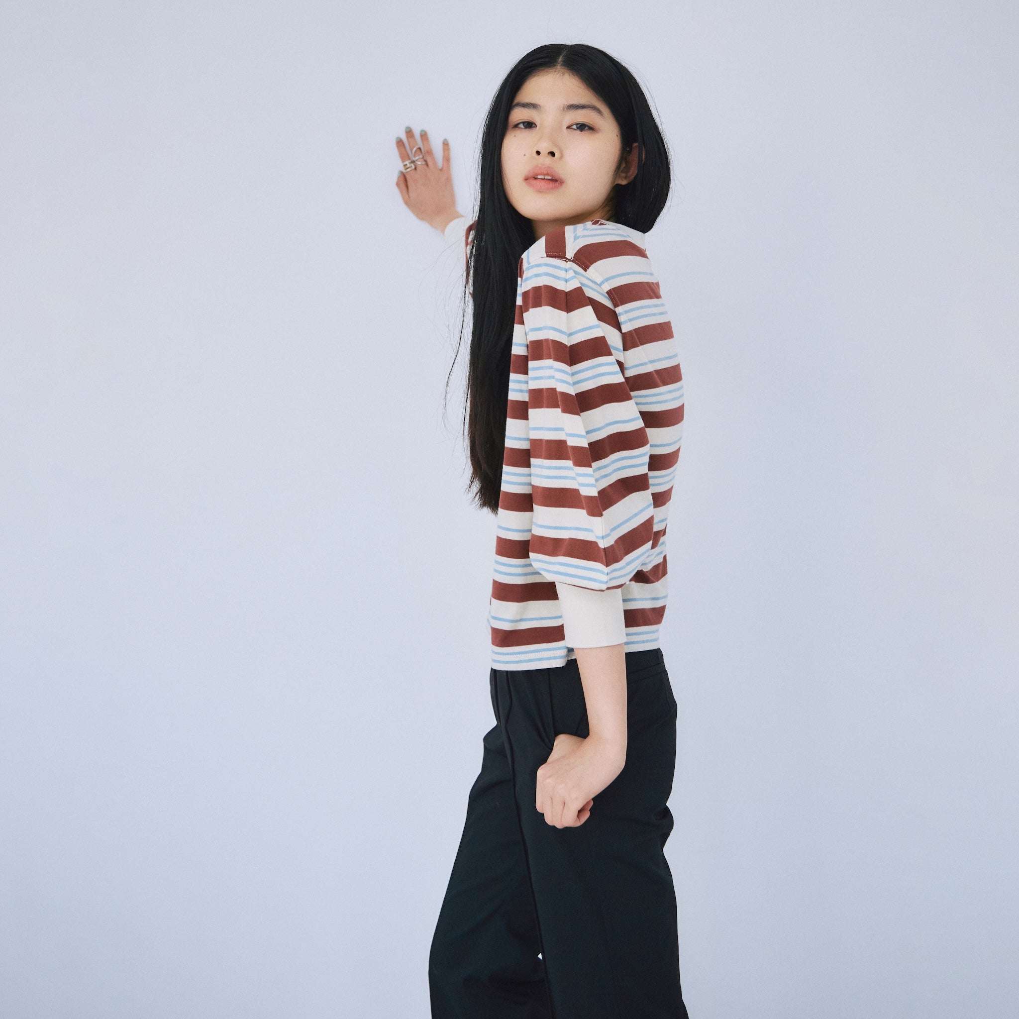Wide sleeveコットンロンT