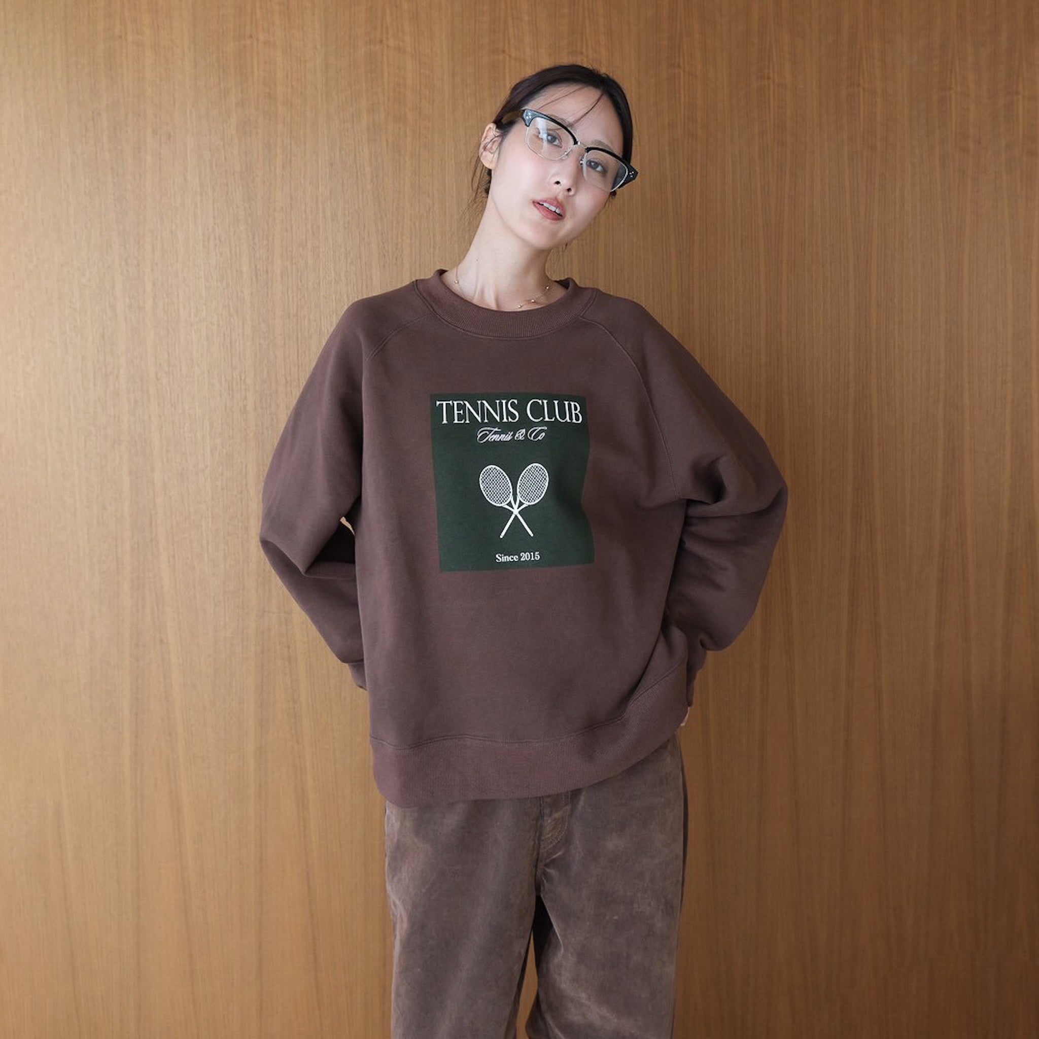 TENNIS CLUB ラグランスウェット