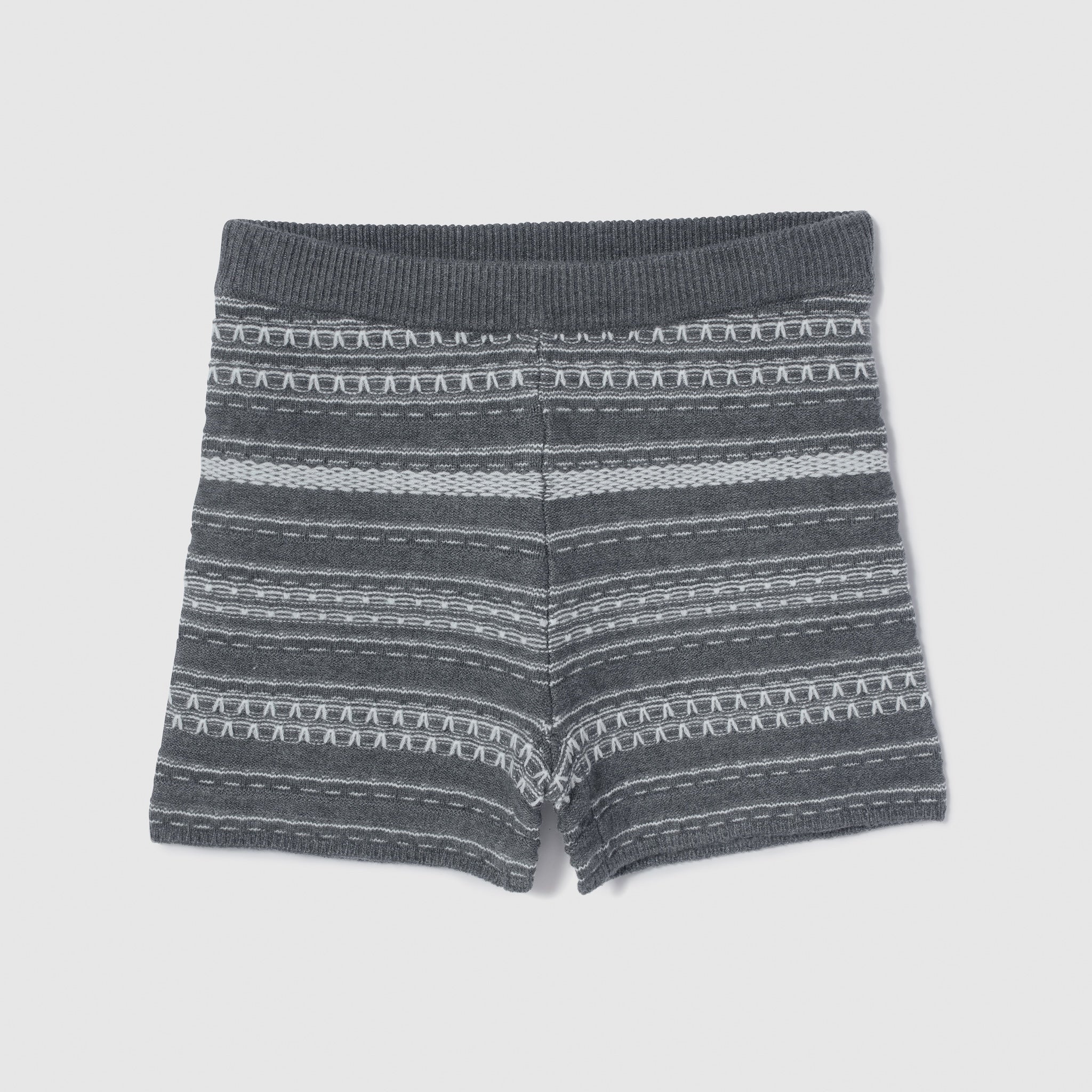Jacquard knit shorts