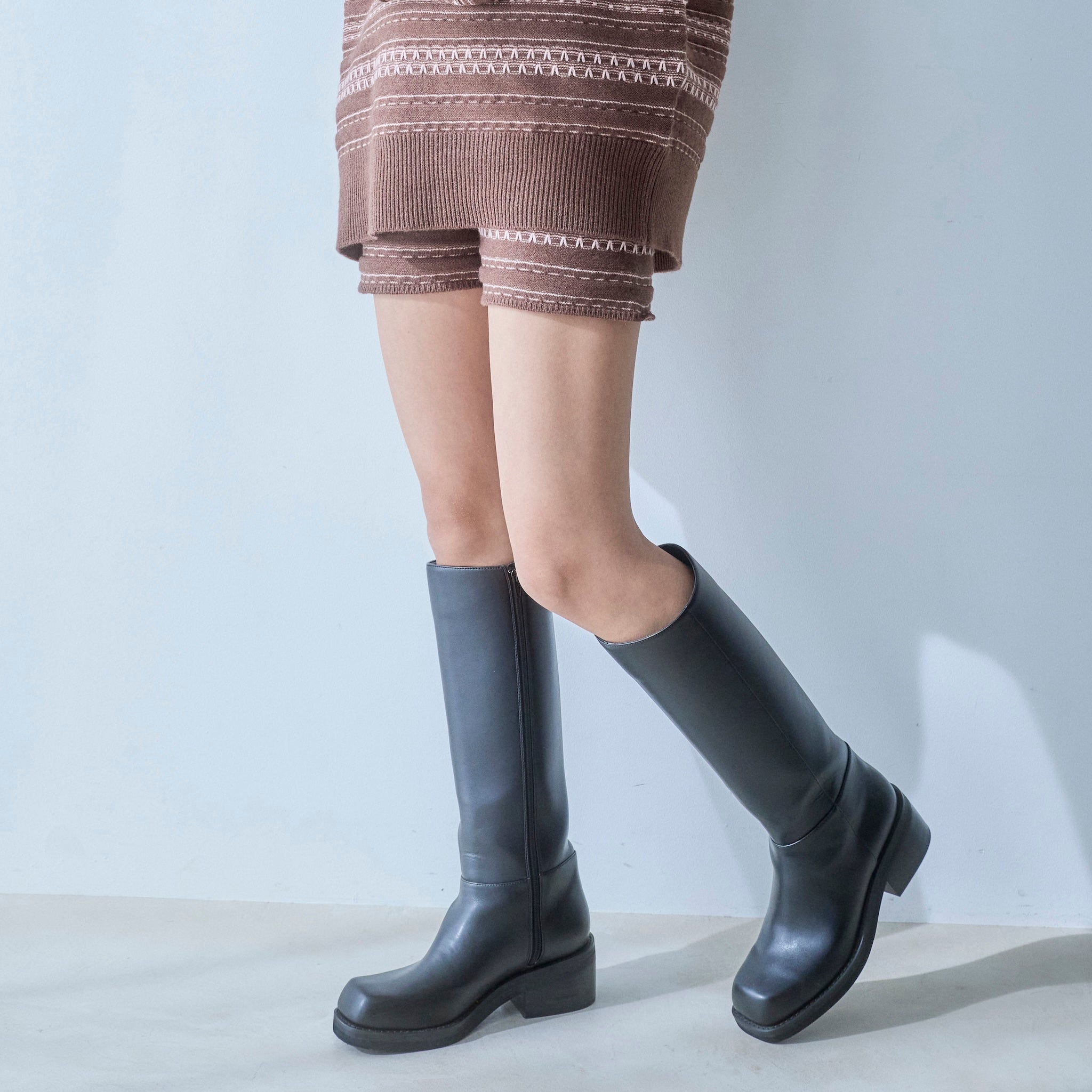 Jacquard knit shorts