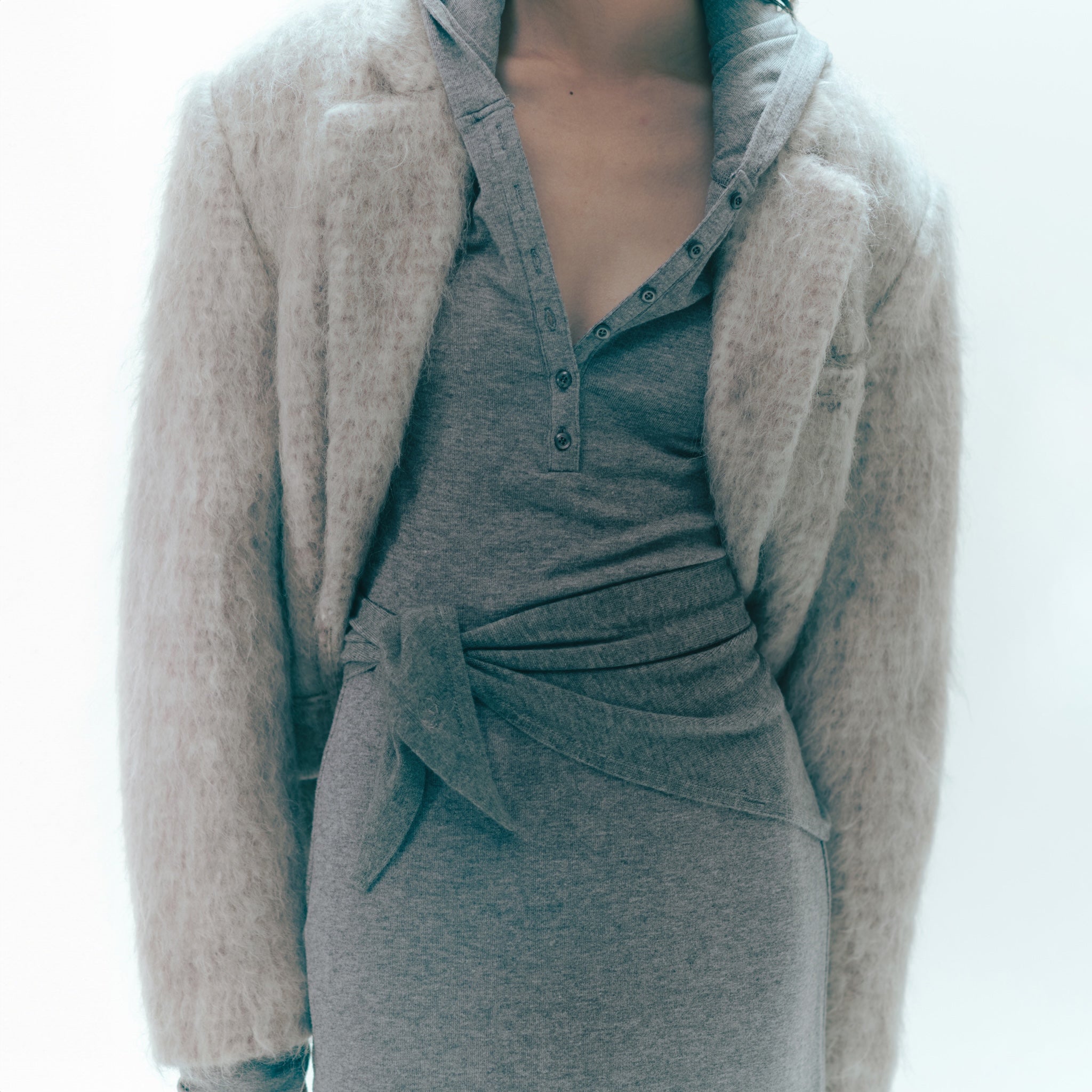 Woolシャギーテーラードジャケット