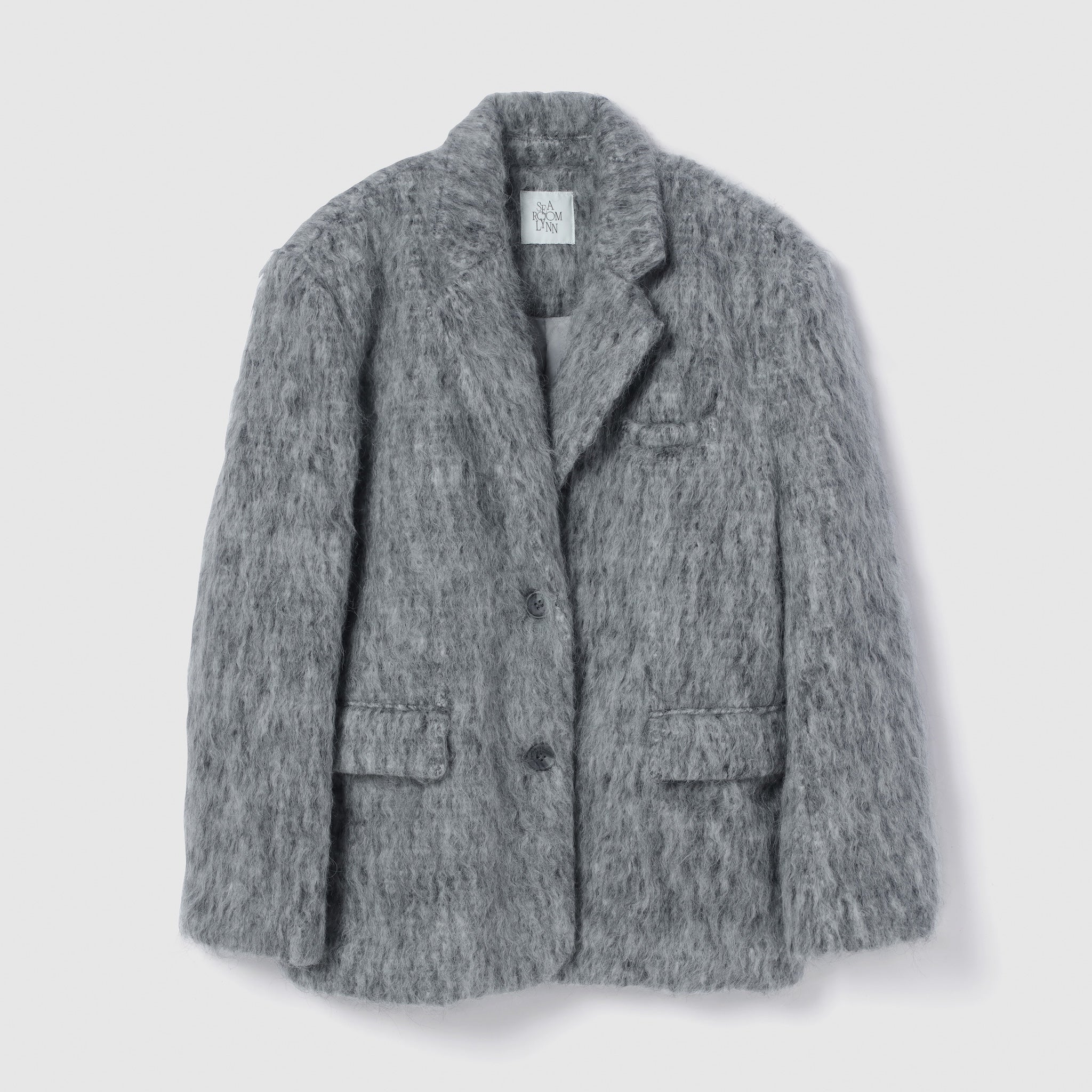 Woolシャギーテーラードジャケット