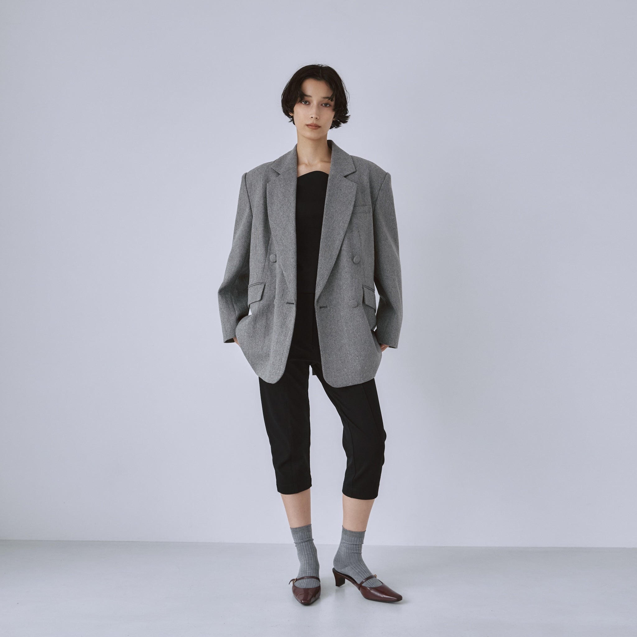 BOYFRIEND Tweedテーラードジャケット