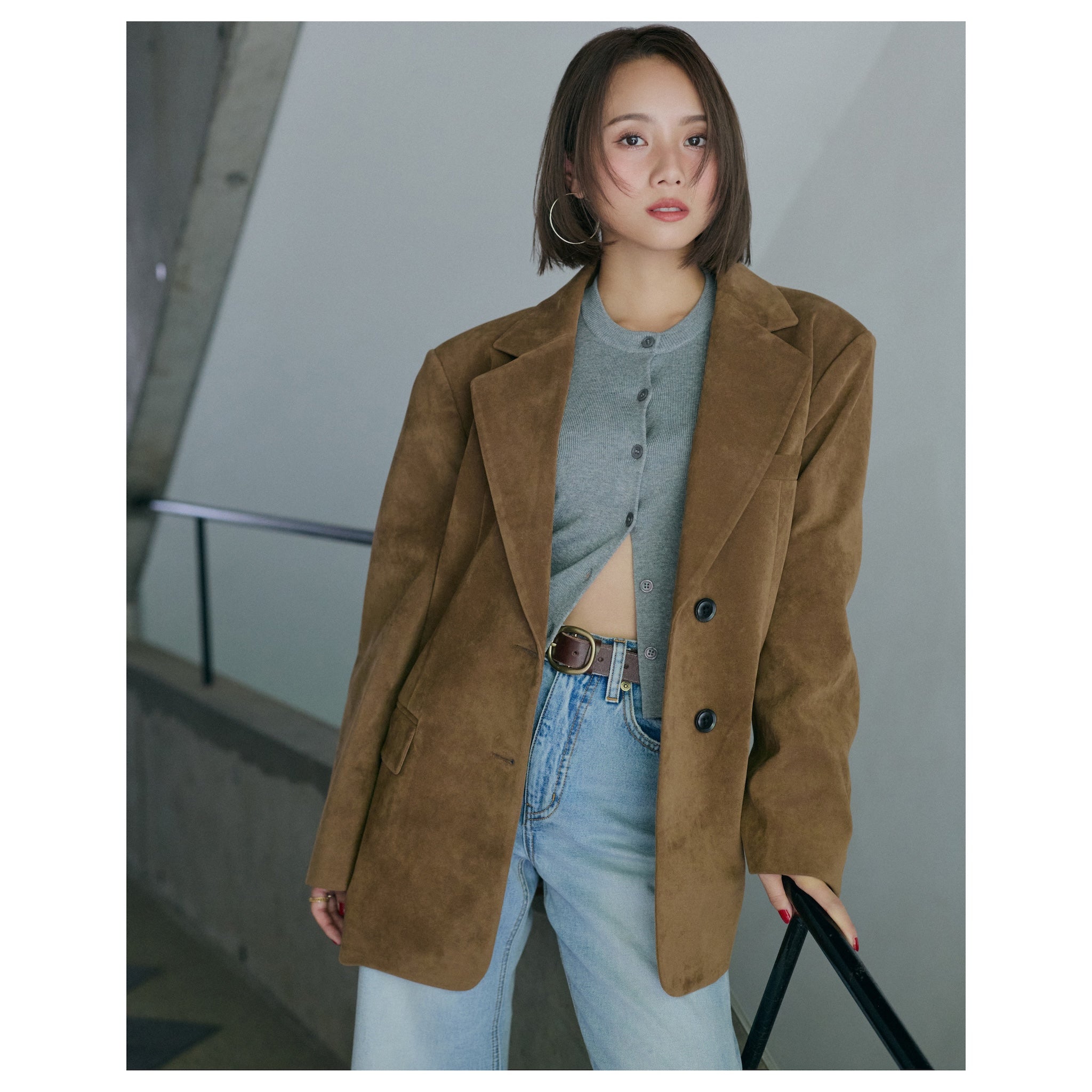 collab suede-like over jacket