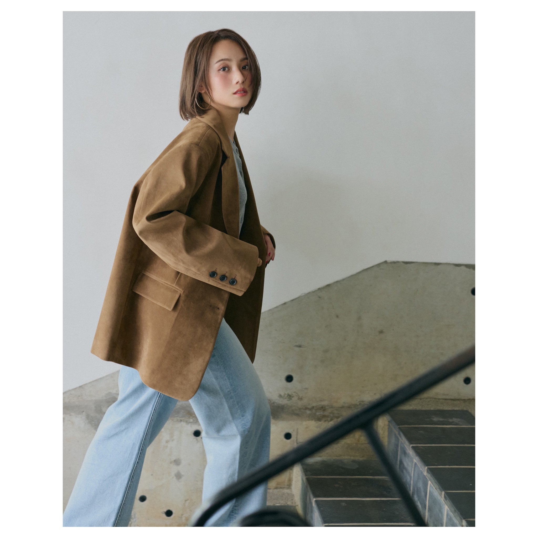collab suede-like over jacket