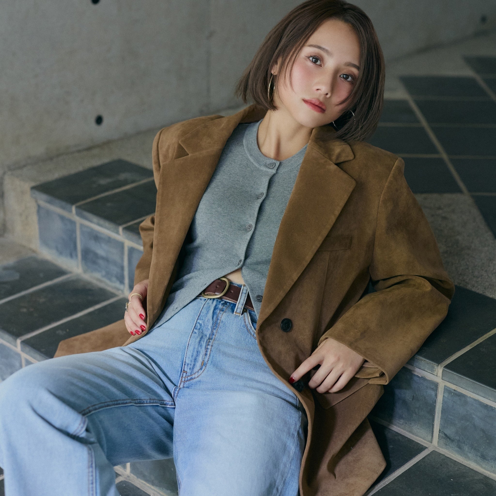 collab suede-like over jacket
