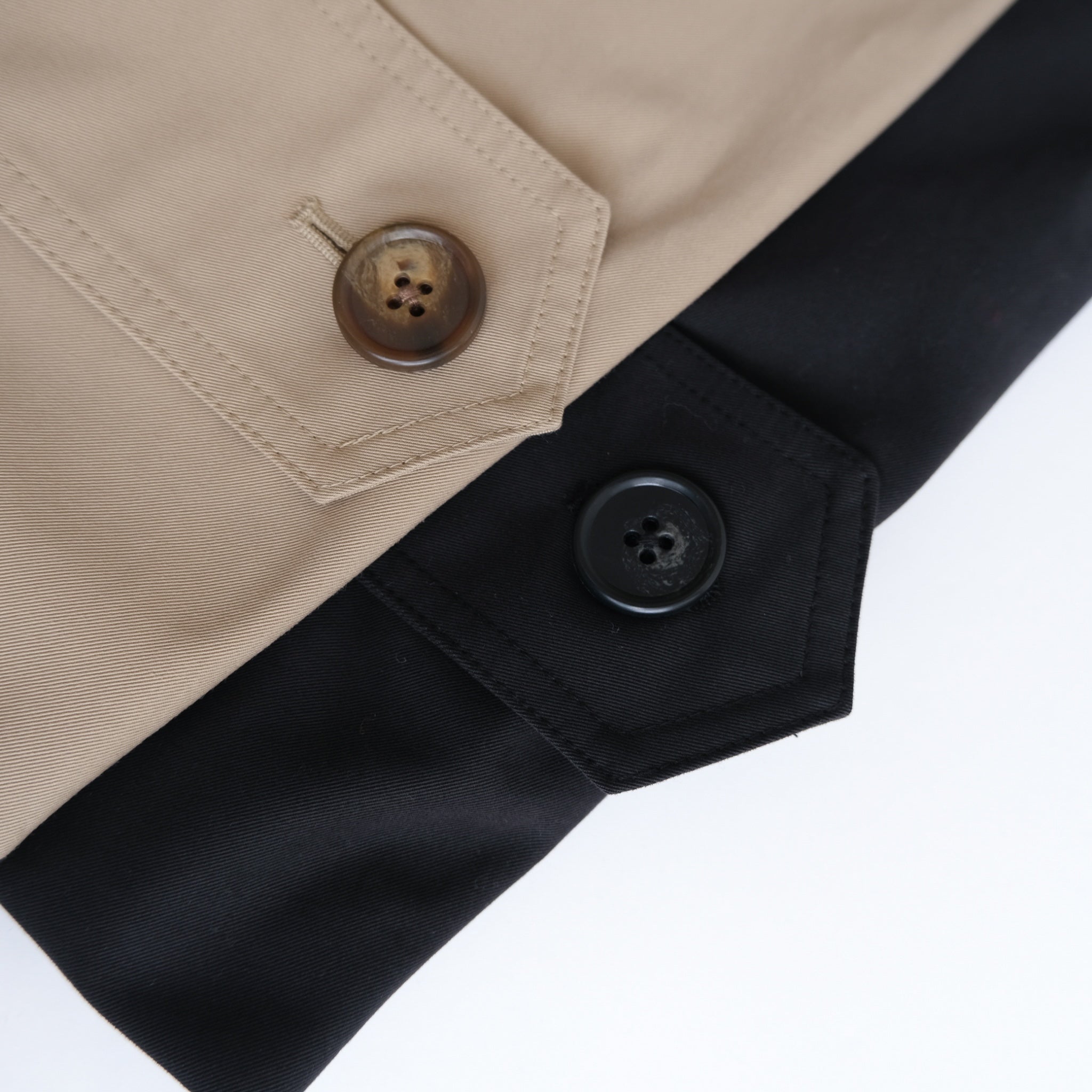 Multi collarショートトレンチコート