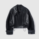 Multi collar short trench coat