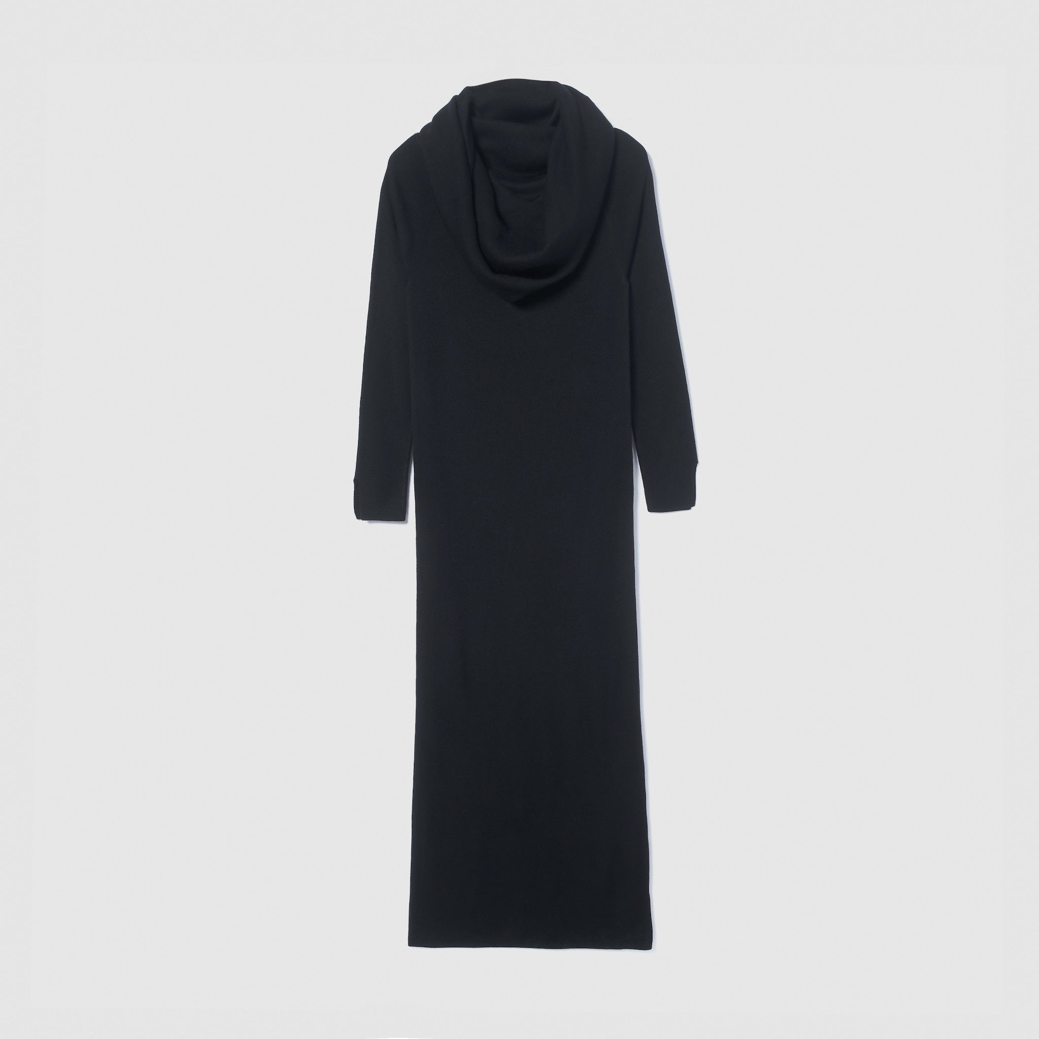 collab Silk wool off-the-shoulder knit dress