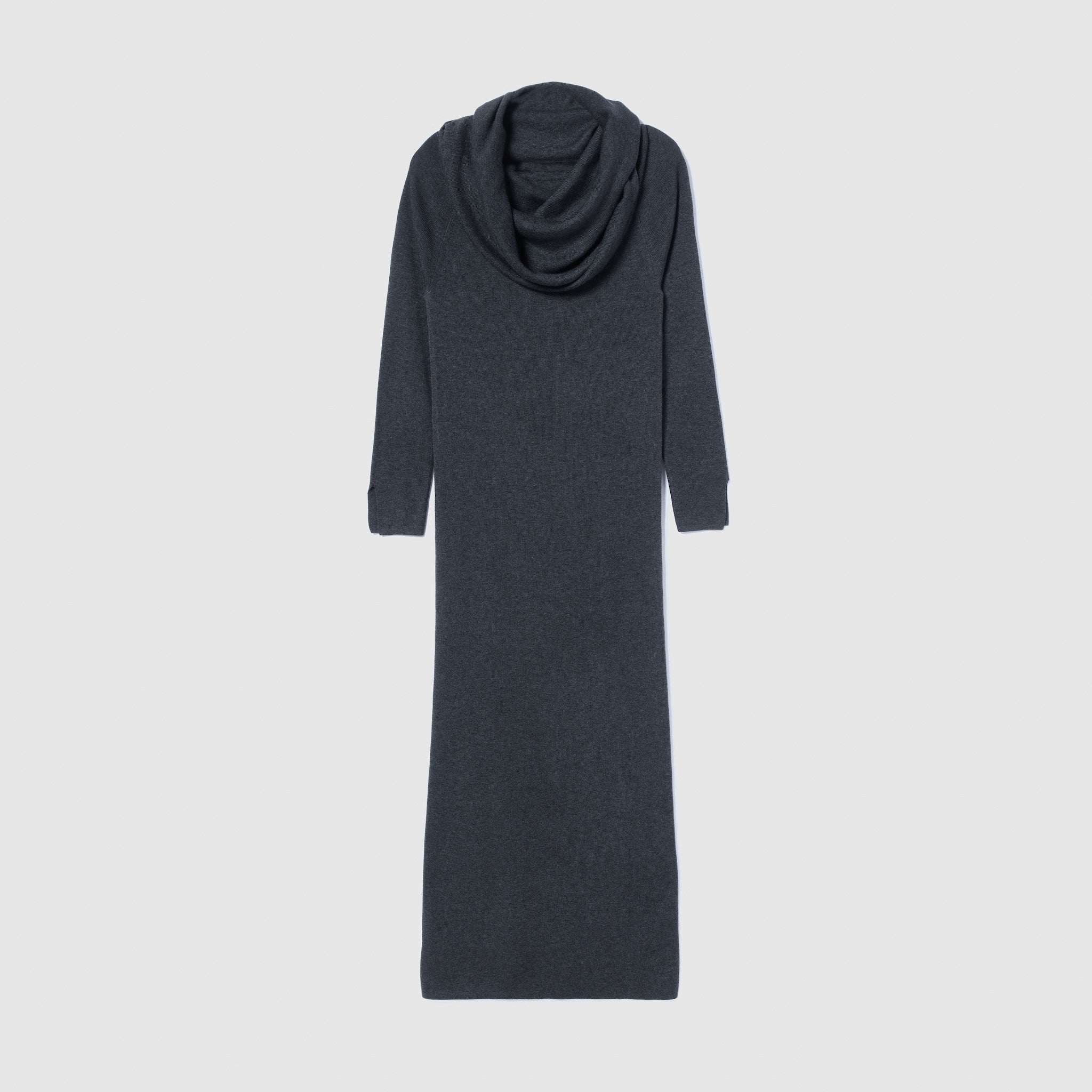 collab Silk wool off-the-shoulder knit dress