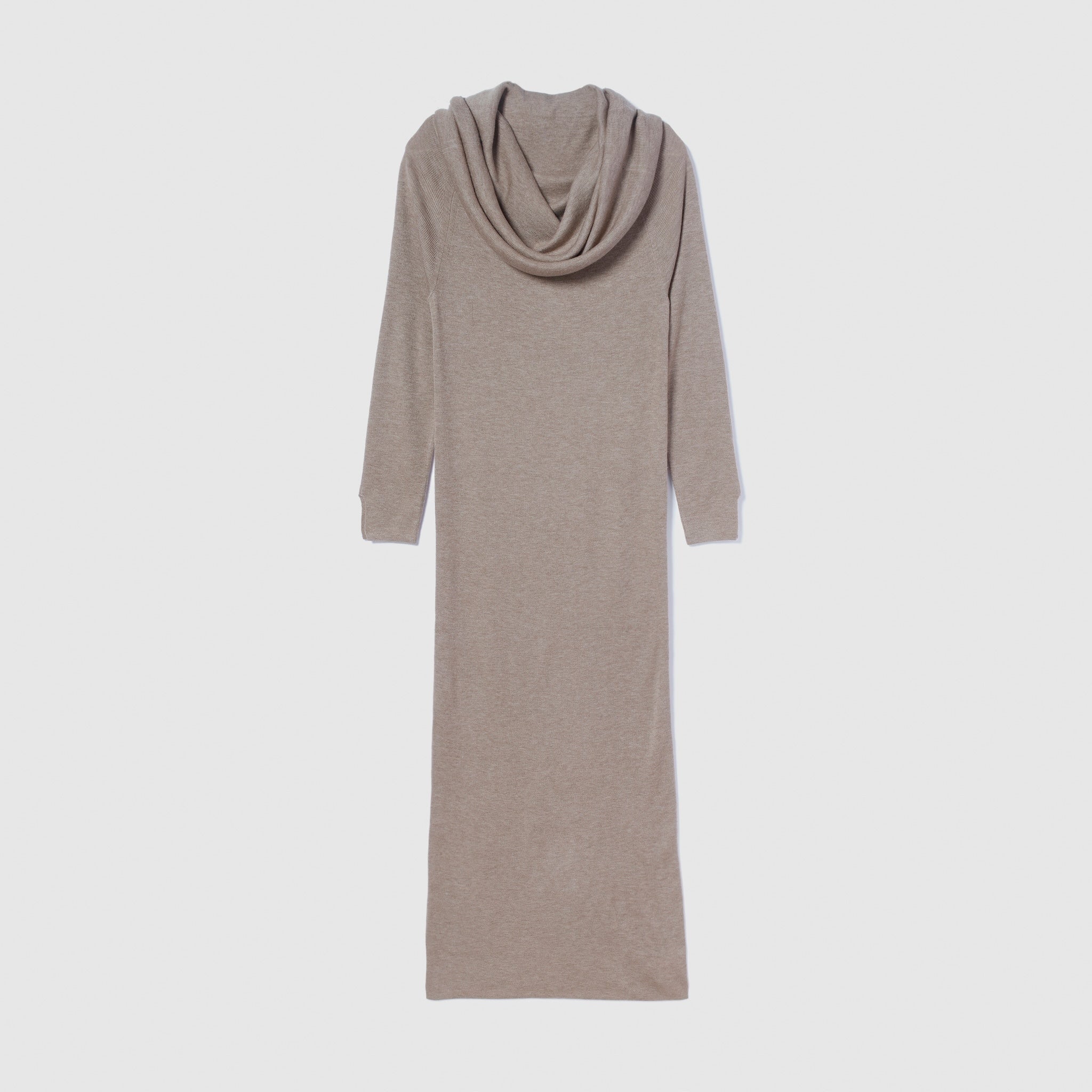 collab Silk wool off-the-shoulder knit dress