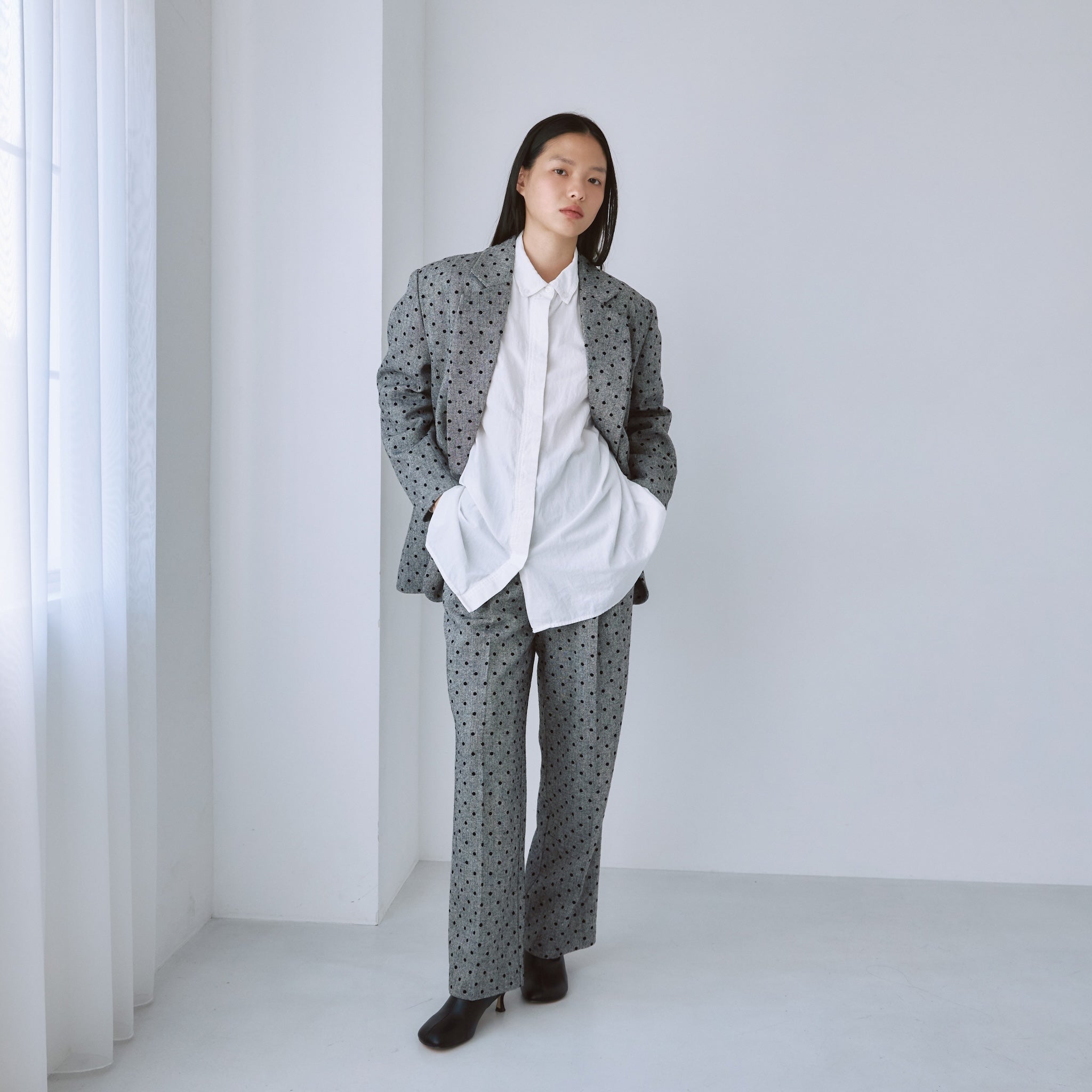 Tweed 2tuckスラックス