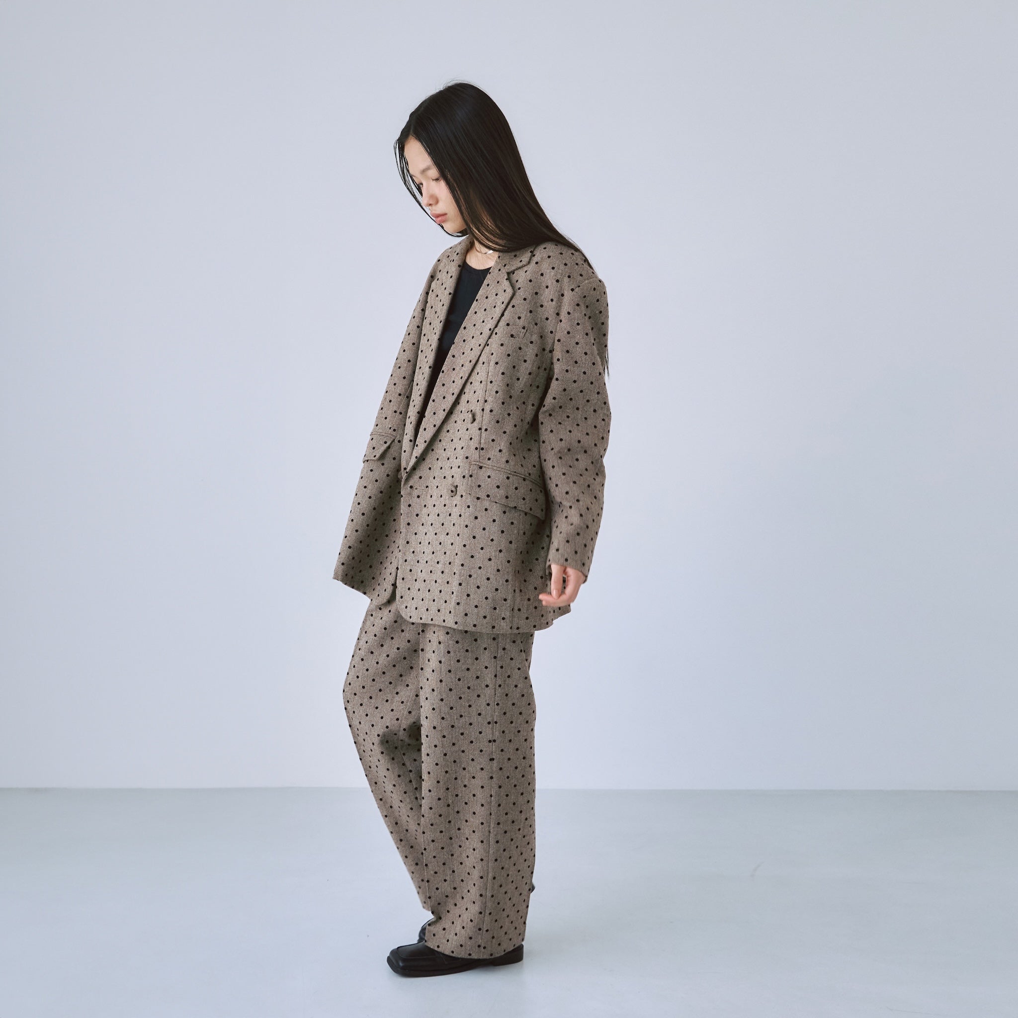 Tweed 2tuckスラックス