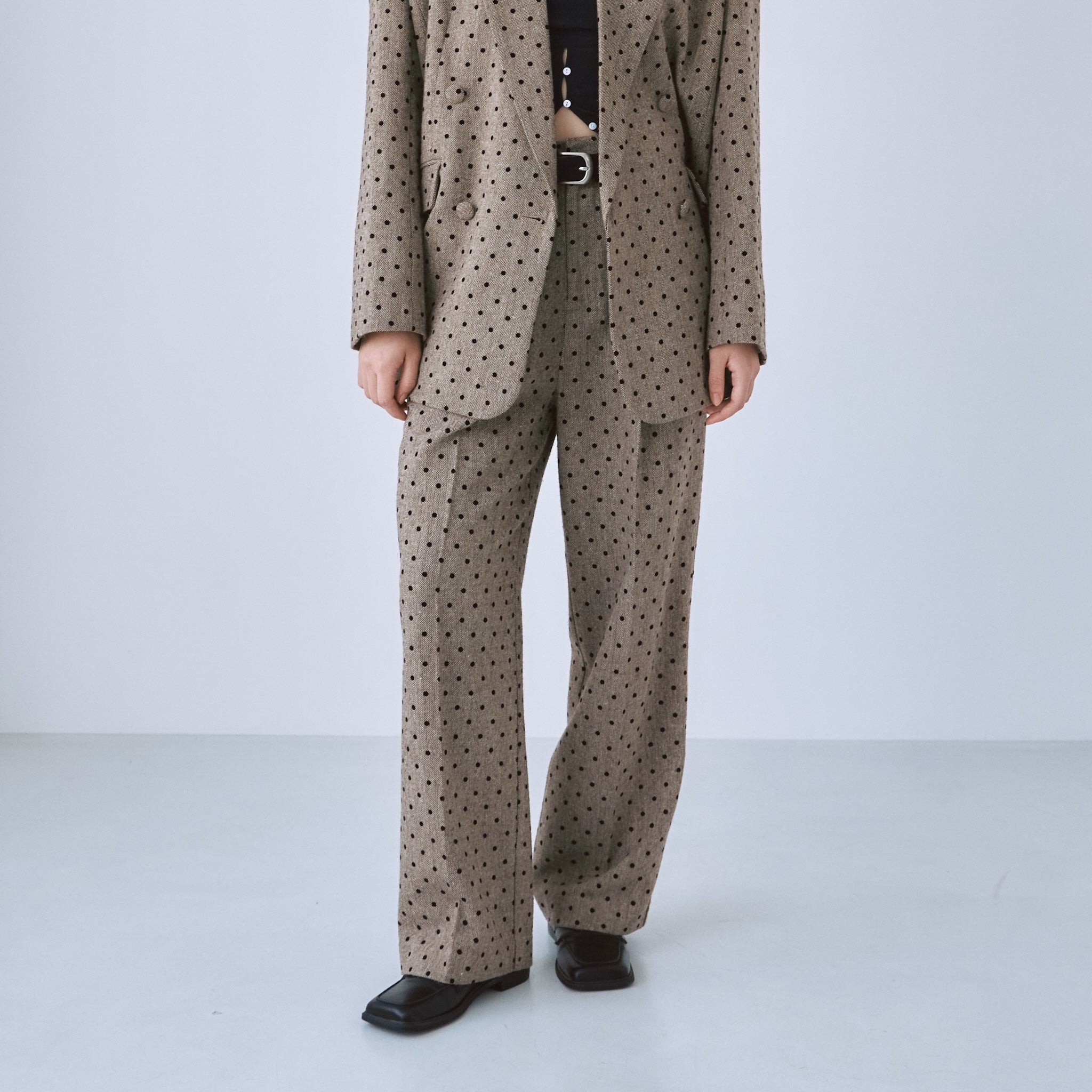 Tweed 2tuckスラックス