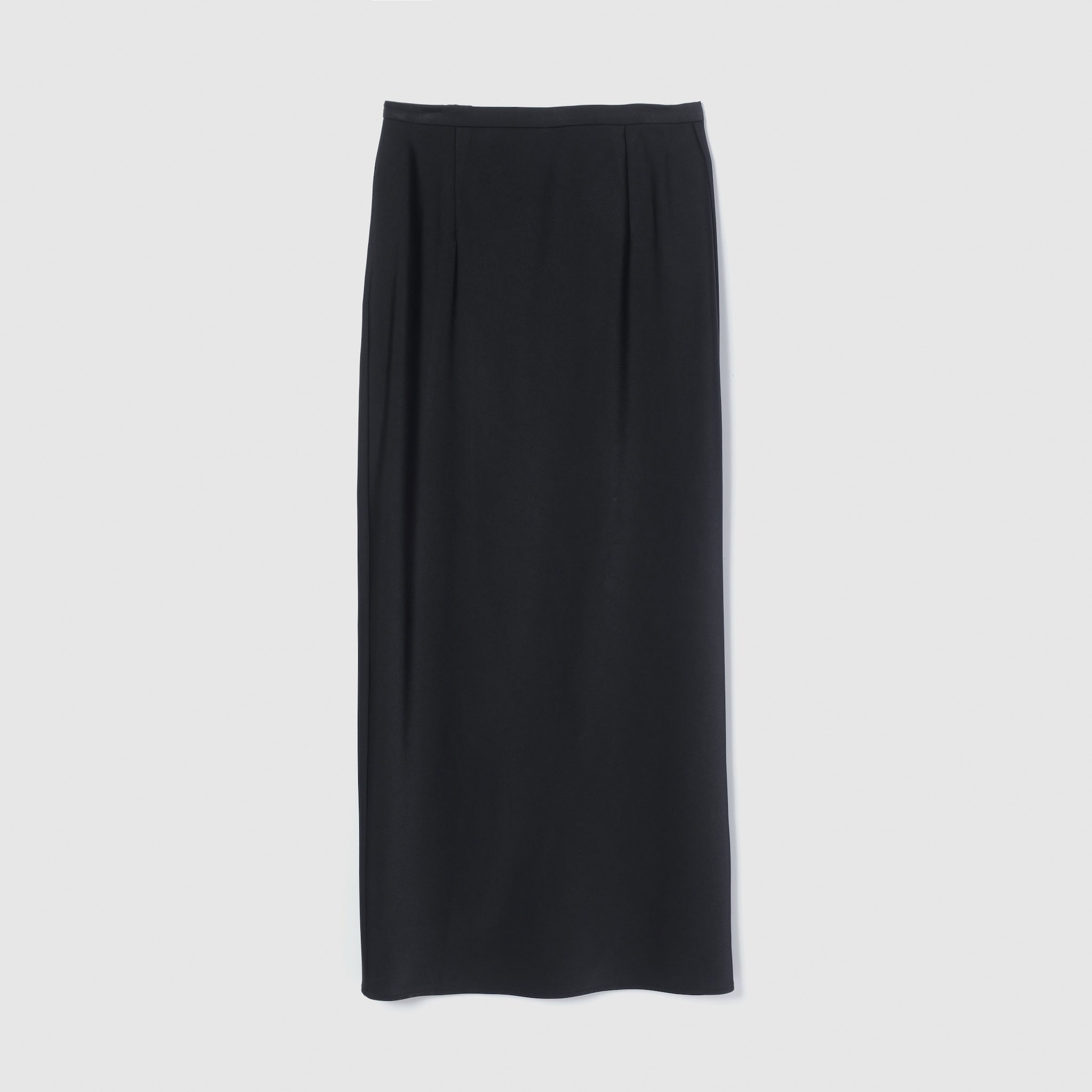 collab satin straight skirt