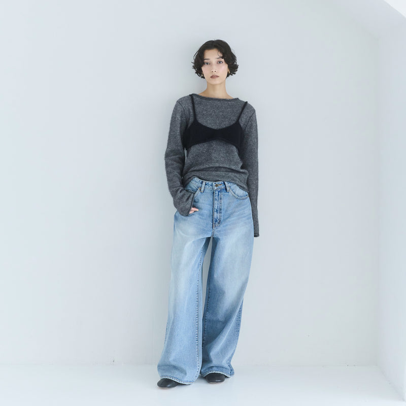 Wide-waisted low-rise baggy SRN05