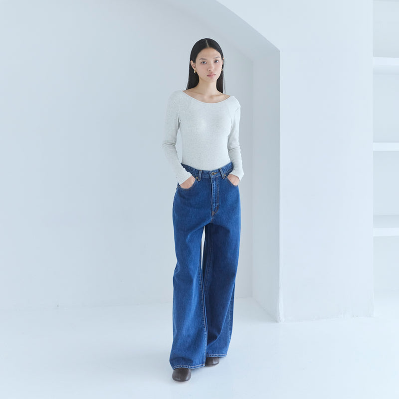 Wide-waisted low-rise baggy SRN05