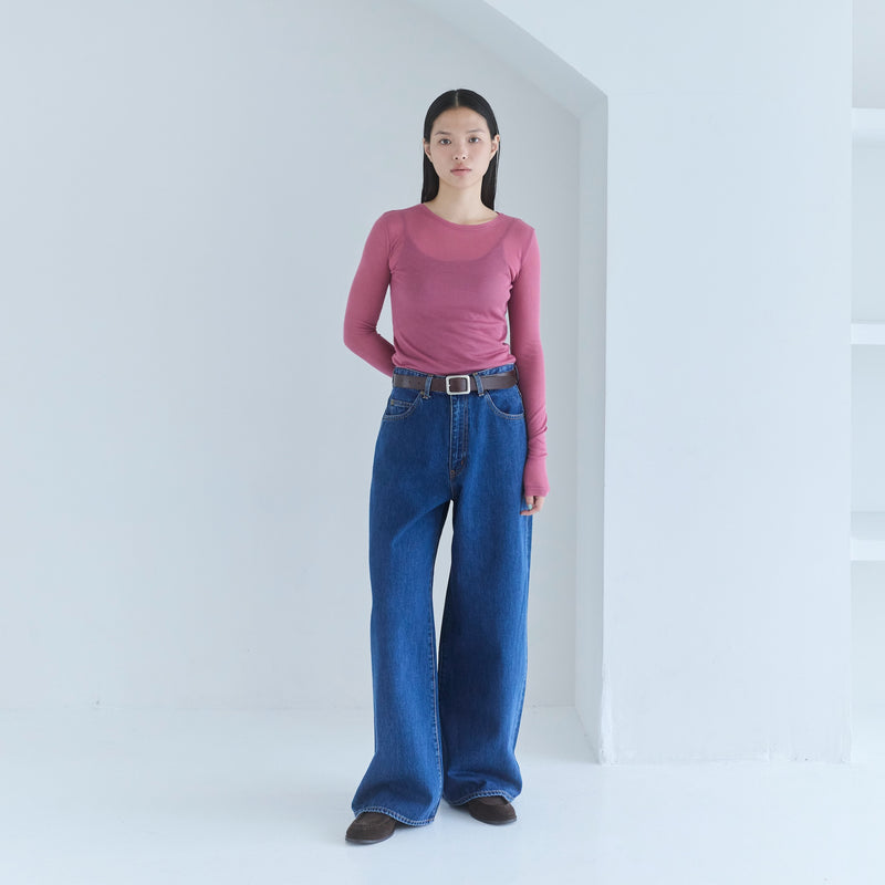 Wide-waisted low-rise baggy SRN05