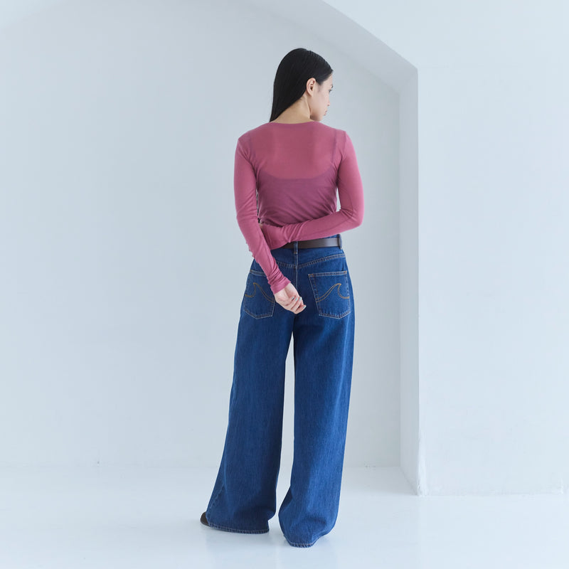 Wide-waisted low-rise baggy SRN05