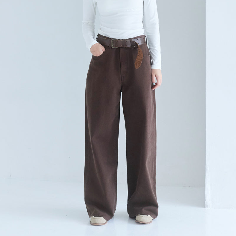Wide-waisted low-rise baggy SRN05