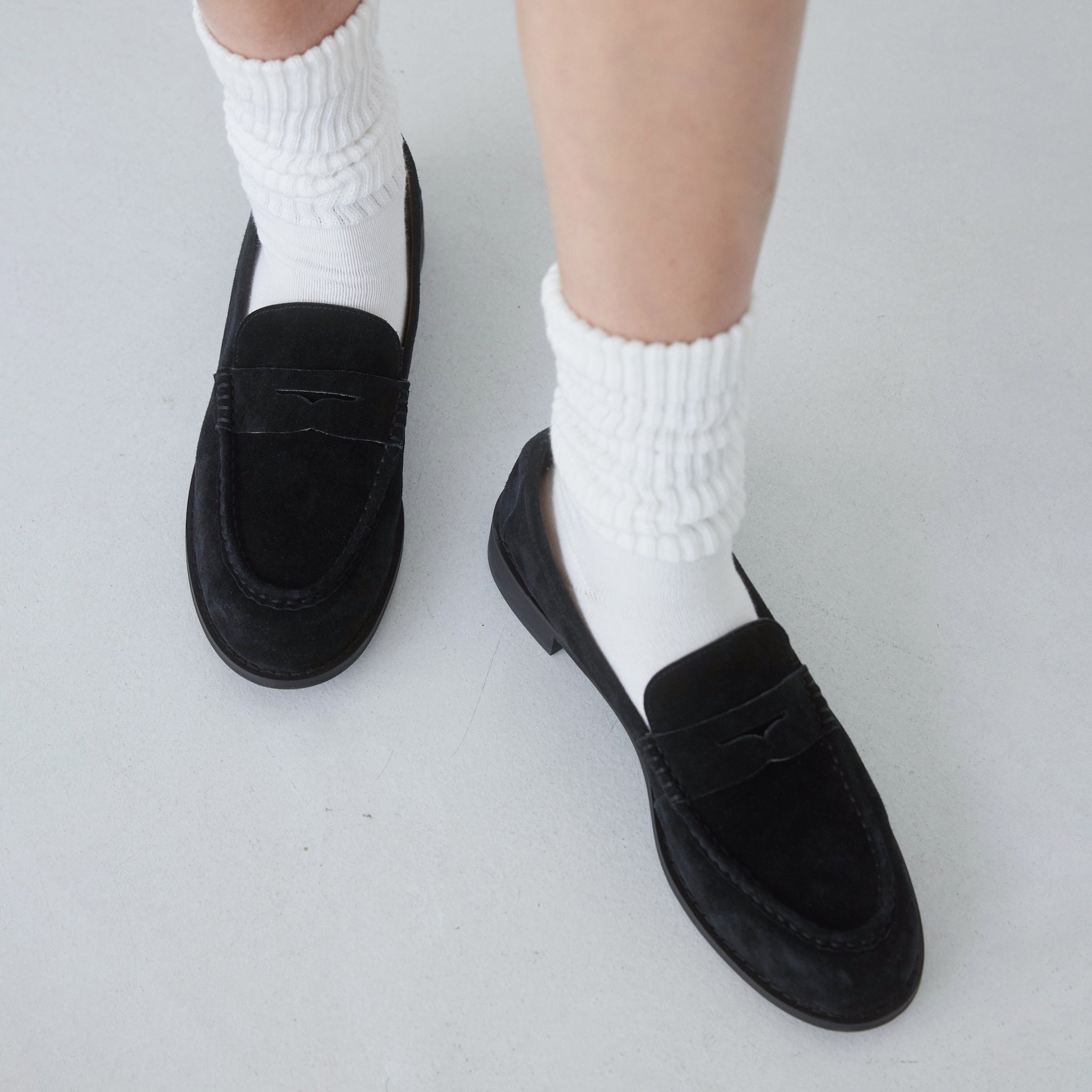 PLAINスエードローファー