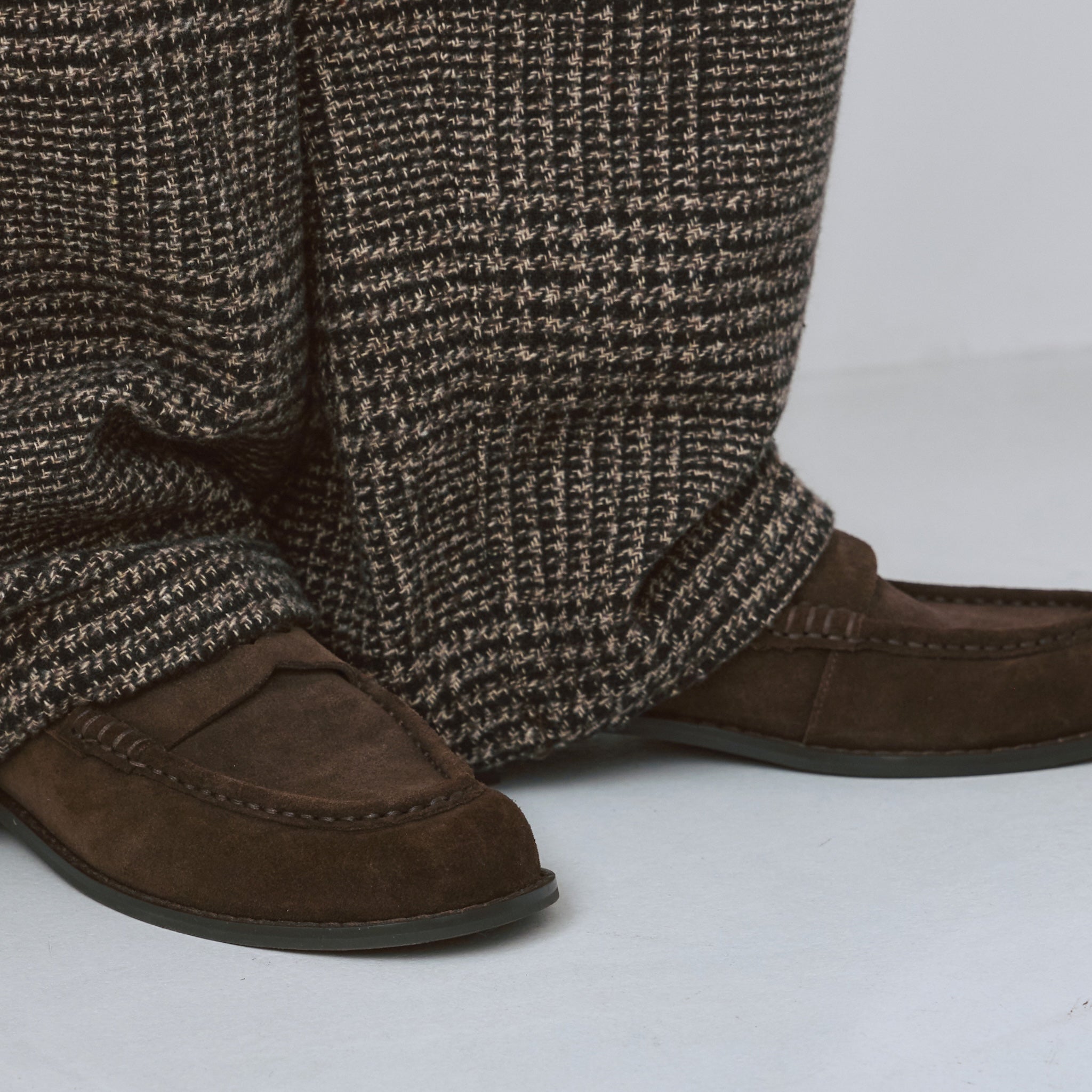 PLAINスエードローファー