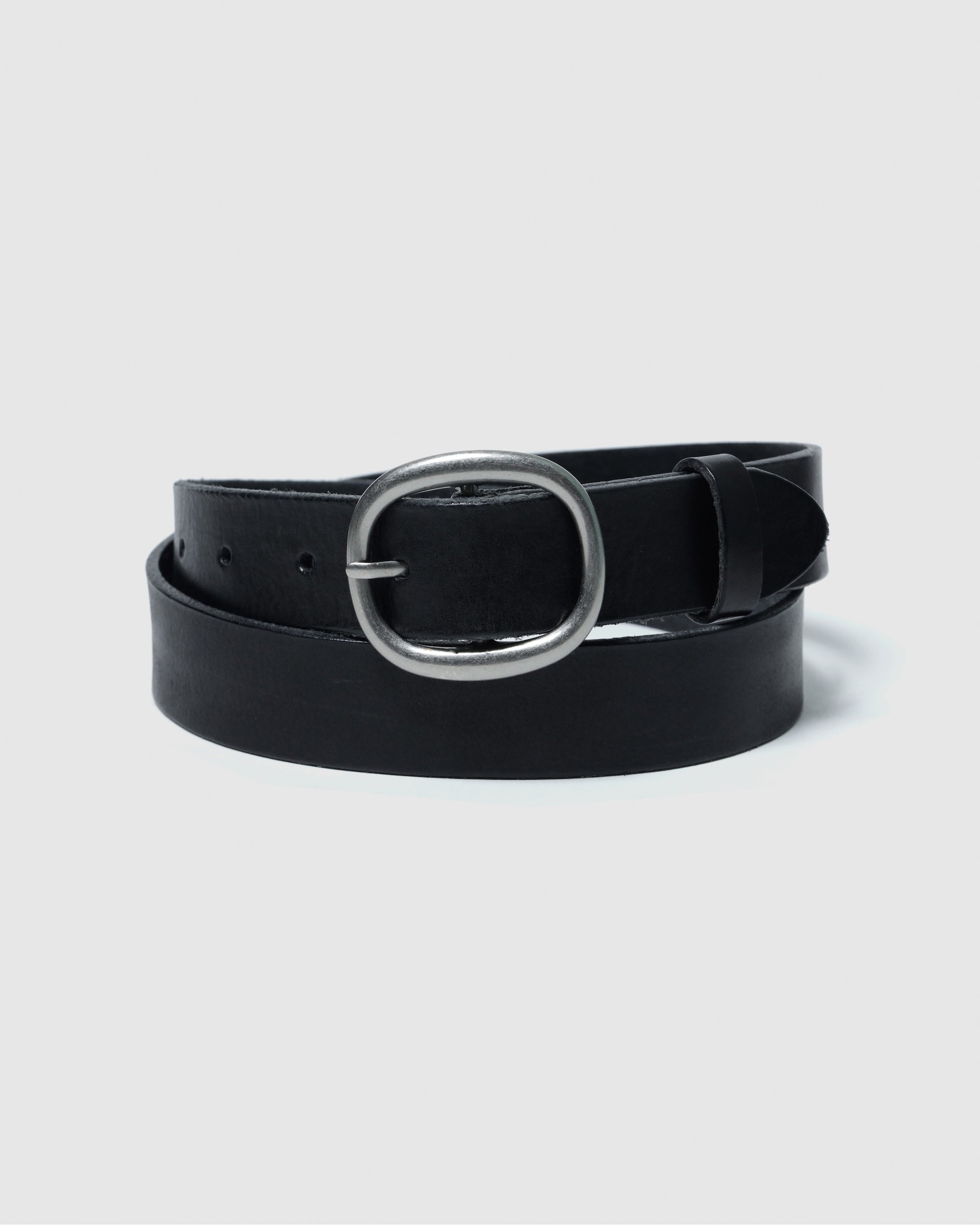 Sea Room Lynn★コラボRoundバックルレザーベルト ブラック collab Roundバックルレザーベルト