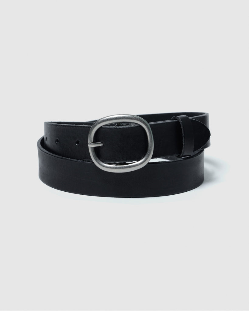 collab Roundバックルレザーベルト