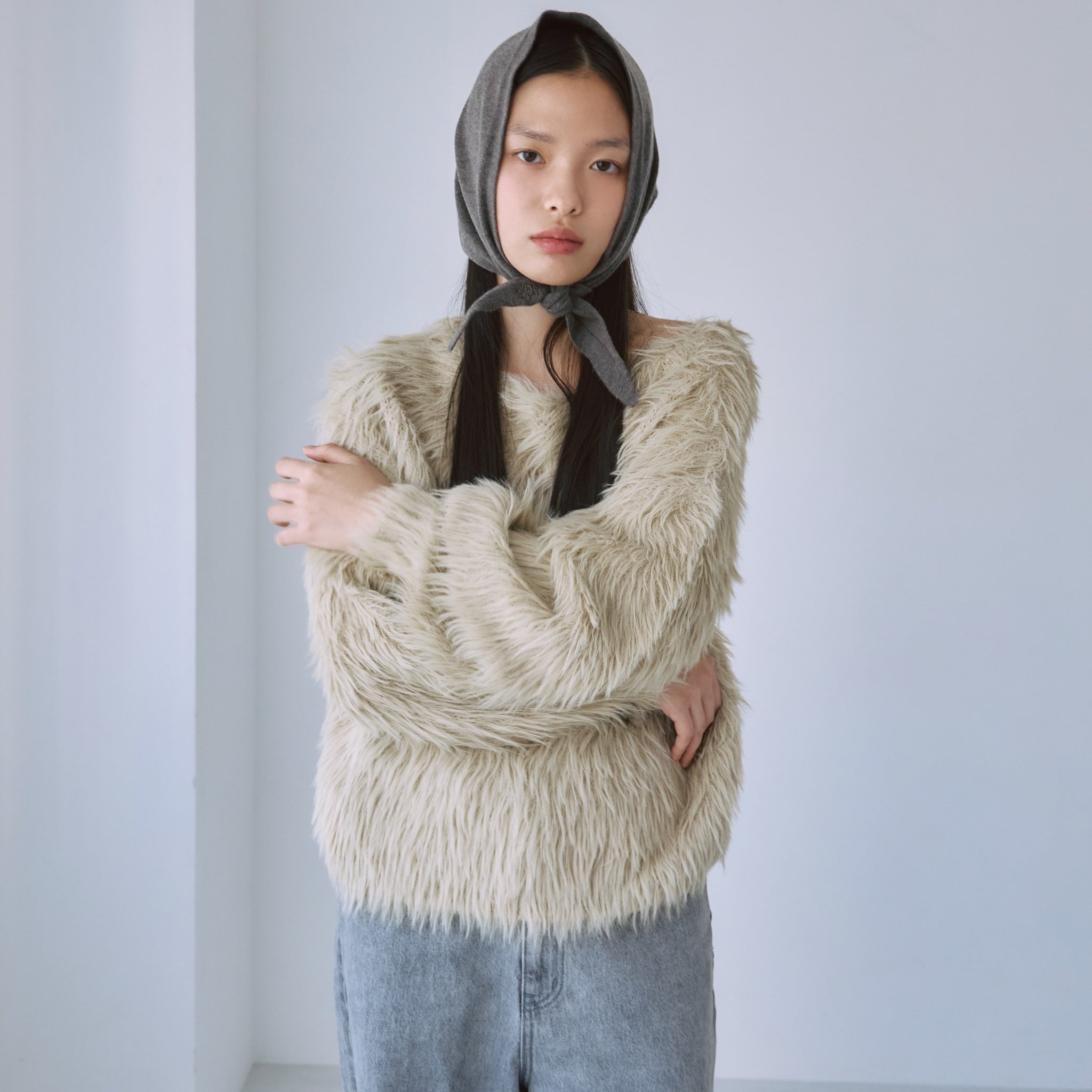 cashmere mix スカーフ