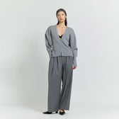 Clear Cotton Knit Cardigan