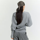 Clear Cotton Knit Cardigan