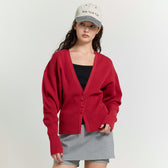 Clear Cotton Knit Cardigan