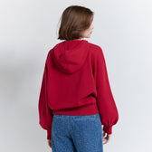 Clear Cotton Knit Hoodie