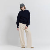 Clear Cotton Knit Hoodie